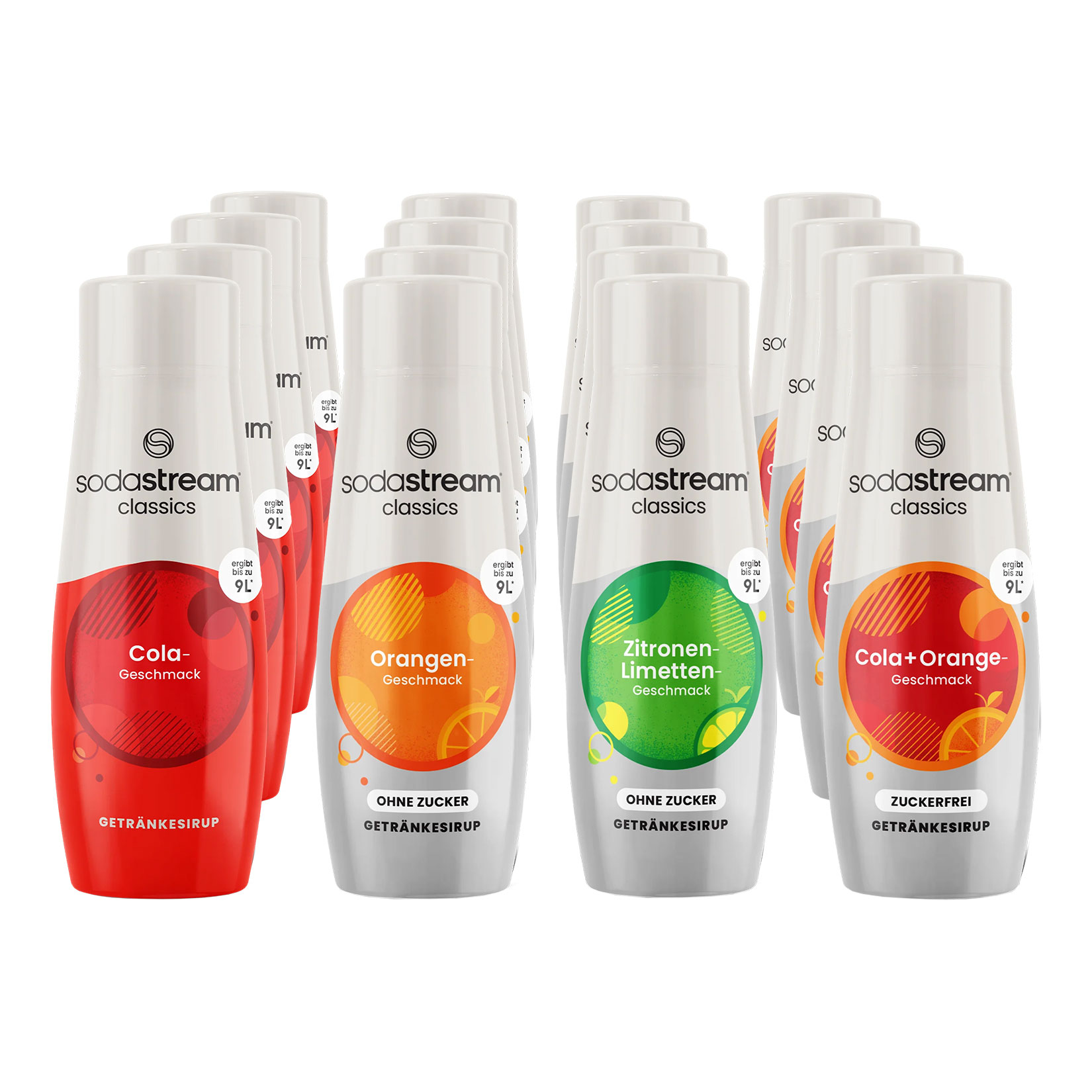 Sodastream Getr&auml;nkesirup, verschiedene Sorten je 0,44 Liter, 16er Pack - Bild 1