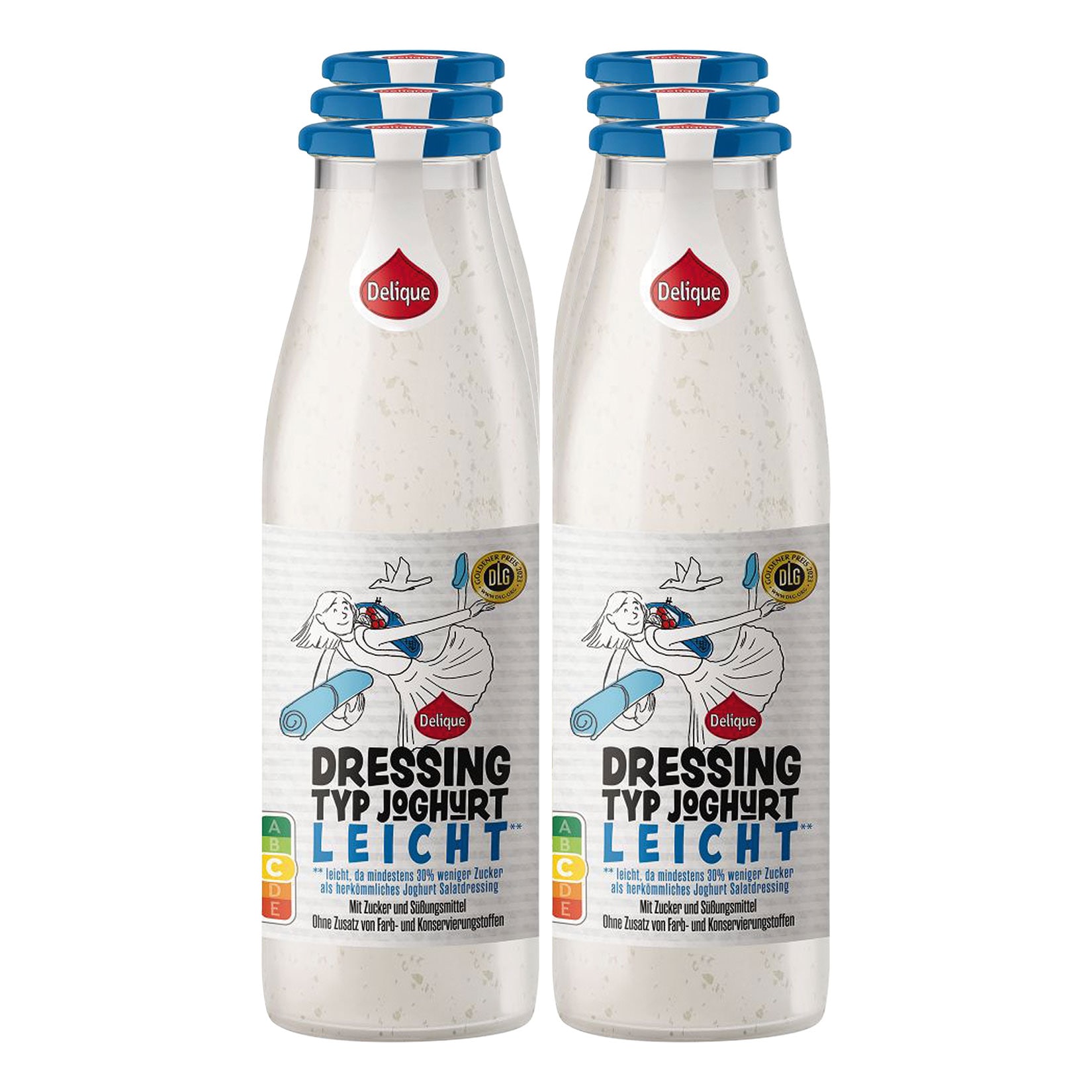 Delique Salatdressing Joghurt light 500 ml, 6er Pack - Bild 1