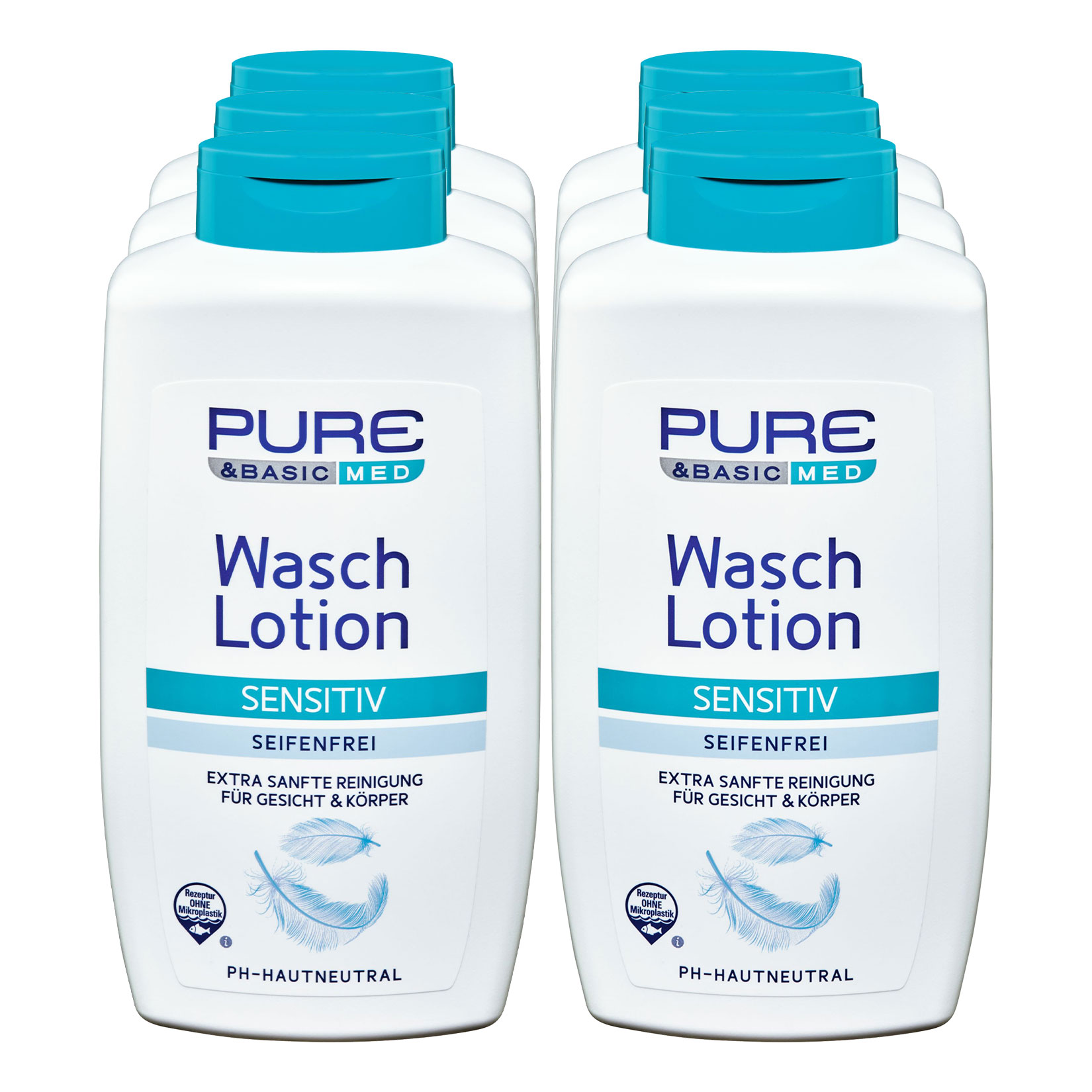 Pure & Basic Waschlotion Classic 500 ml, 6er Pack - Bild 1