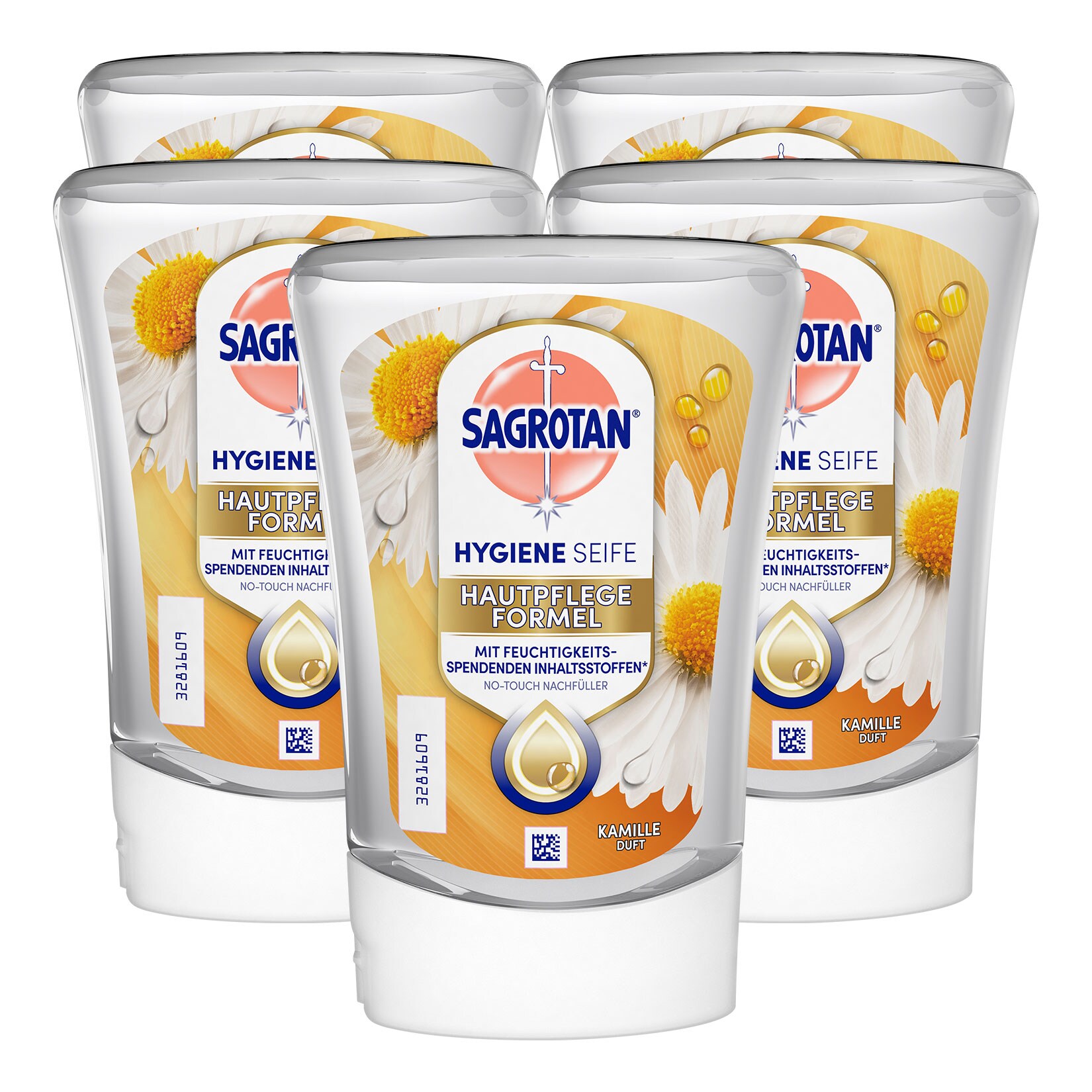 Sagrotan No-Touch Nachf&uuml;ller Kamille Duft 250 ml, 5er Pack - Bild 1