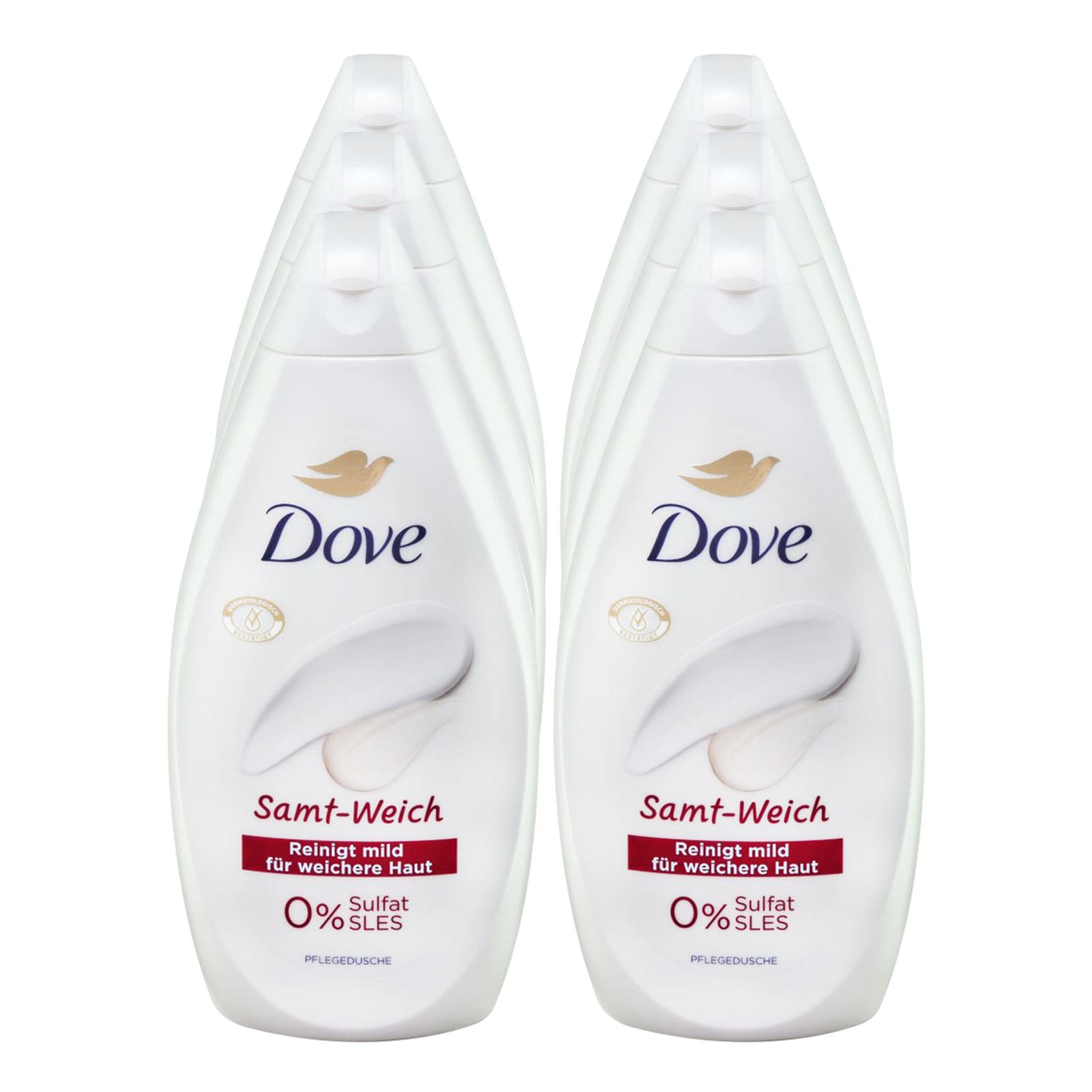 Dove Duschgel Samt-Weich 450 ml, 6er Pack - Bild 1
