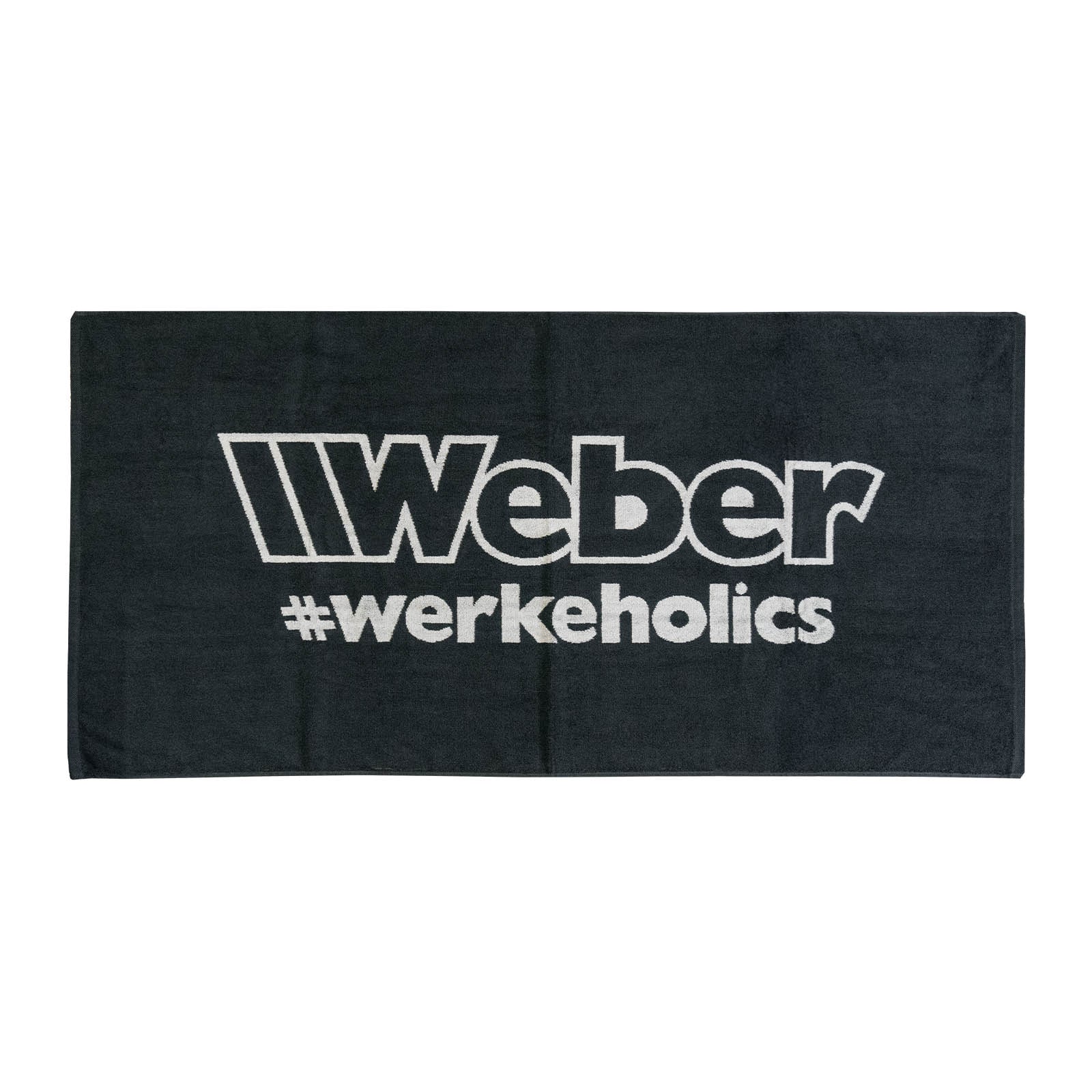 Weber #Werkeholics Handtuch 70x140cm schwarz - Bild 1