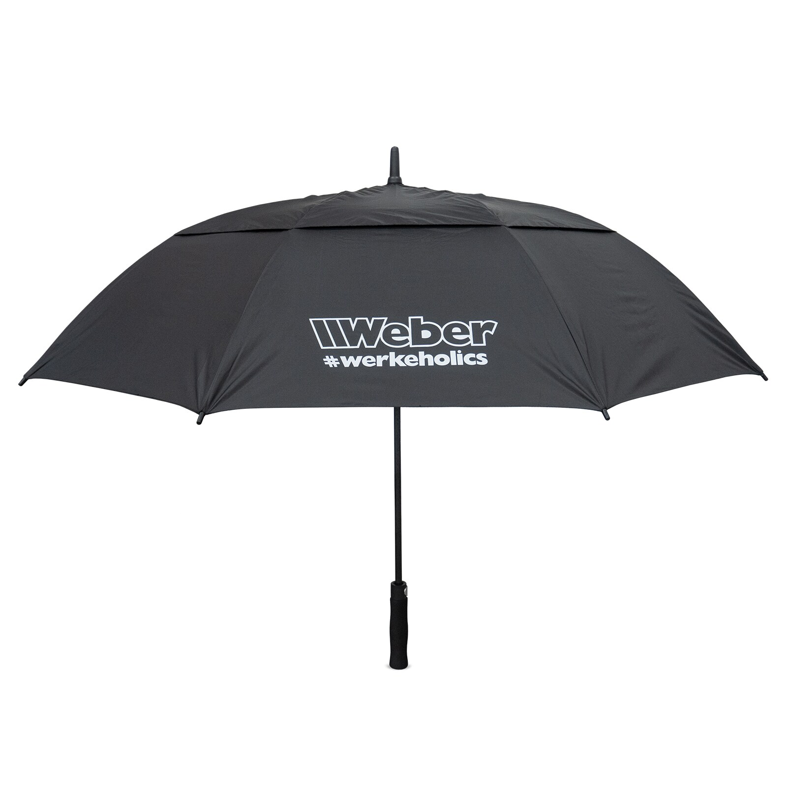Weber #Werkeholics Regenschirm schwarz | 00609411824948