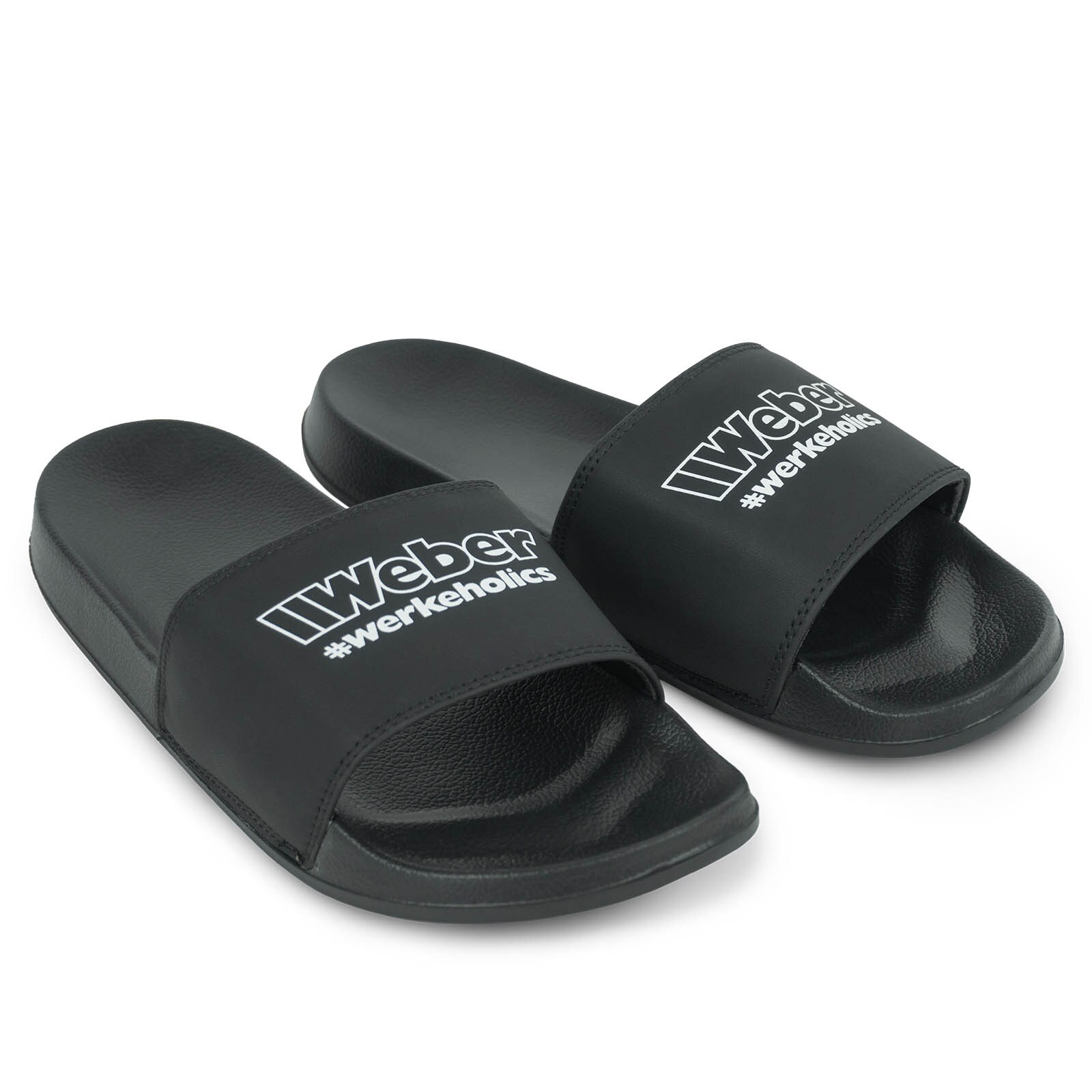 Weber #Werkeholics Badelatschen schwarz Gr&ouml;&szlig;e 37 - Bild 1
