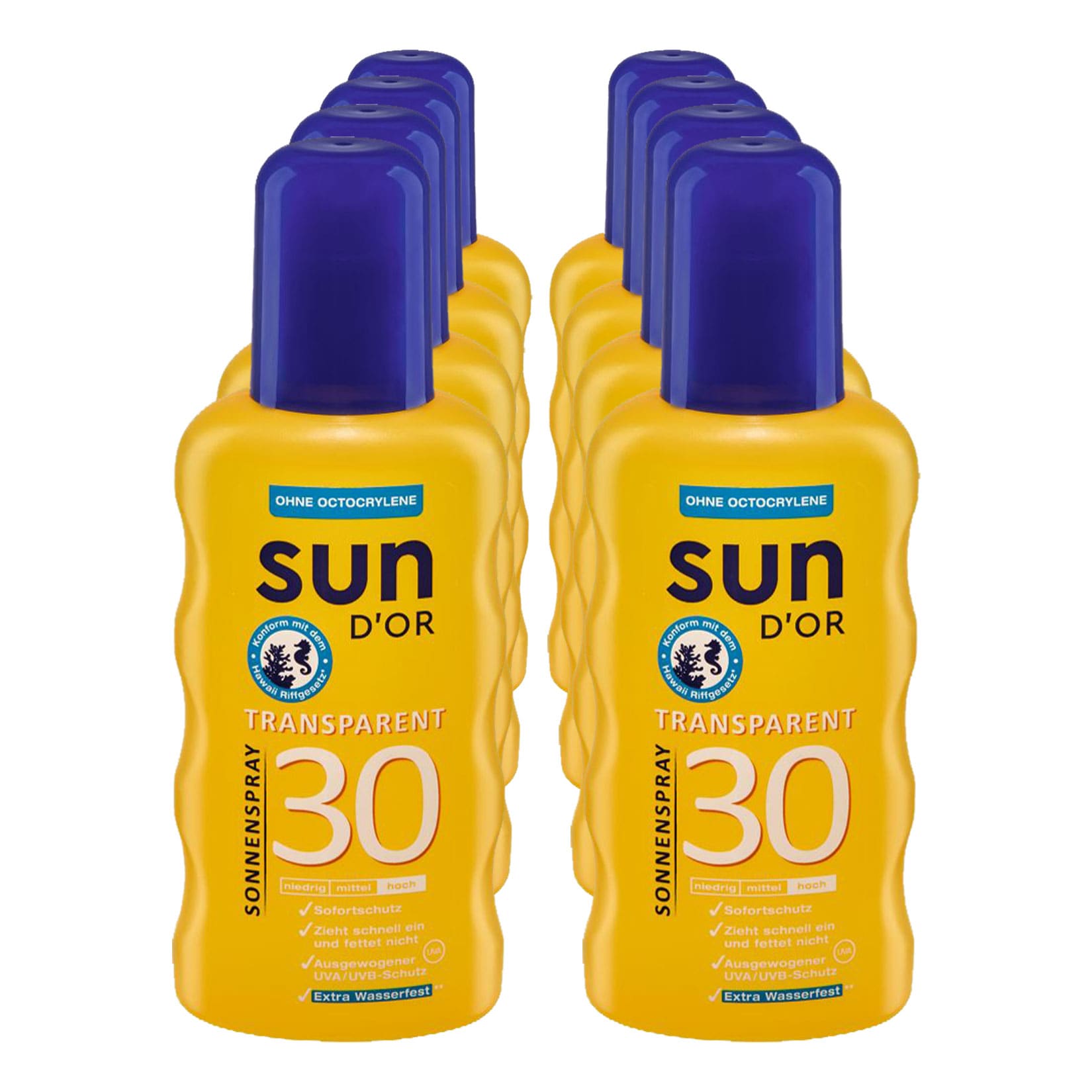 SunDor Sonnenspray transparent LSF 30 200ml, 8er Pack - Bild 1