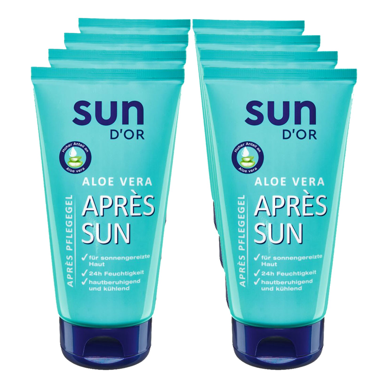 Aloe Vera Aprs Sun Gel 150ml, 8er Pack