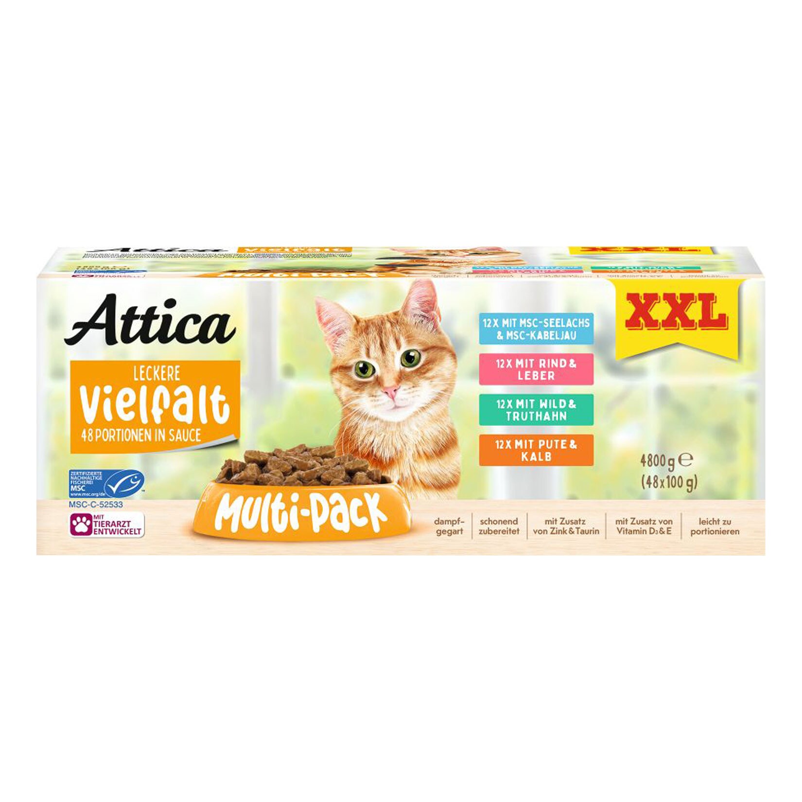 Attica Leckere Vielfalt in Sauce 48x100g - Bild 1