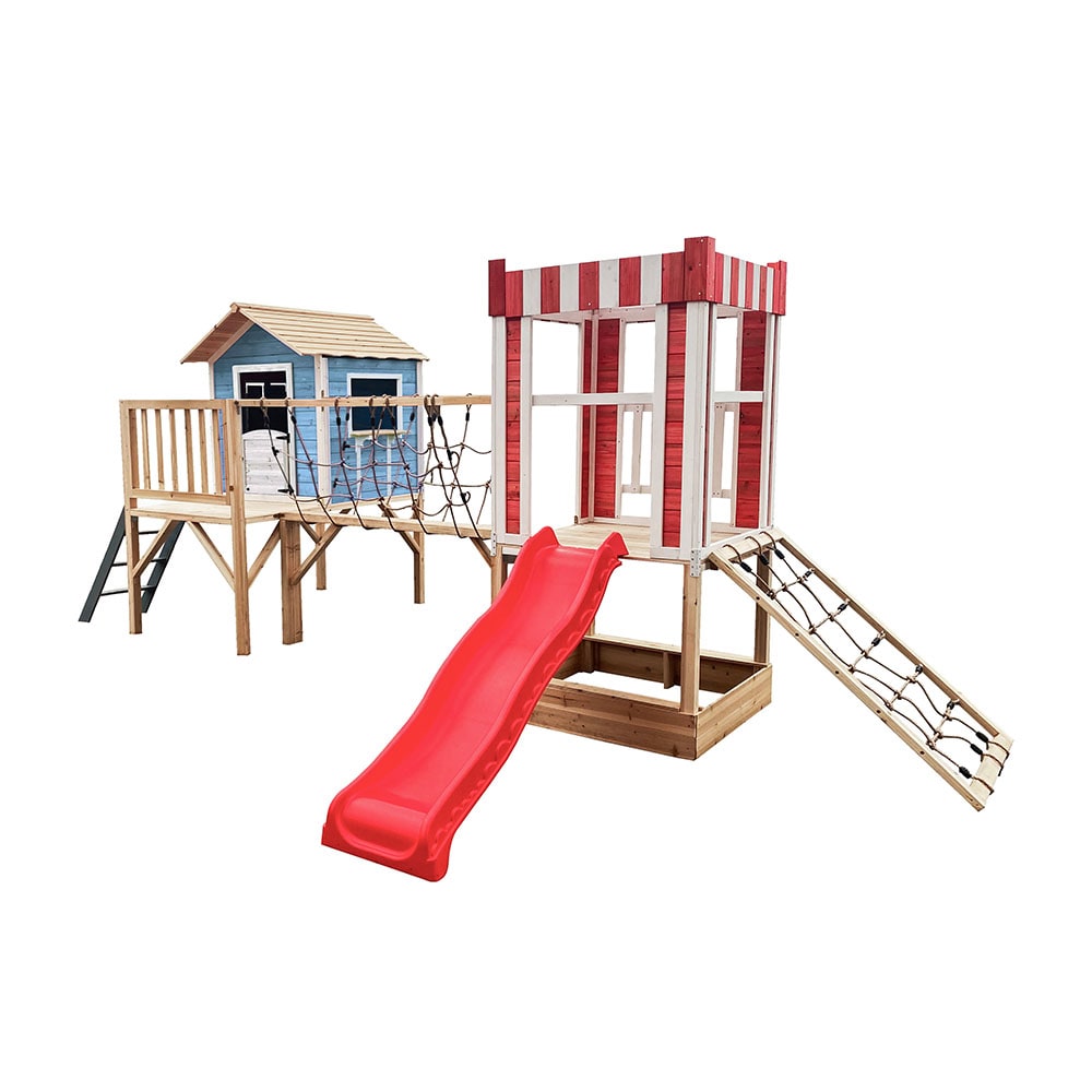 Home Deluxe Spielpark inkl. Rutsche WUNTERLAND Blau - 555 x 340 cm - Bild 1