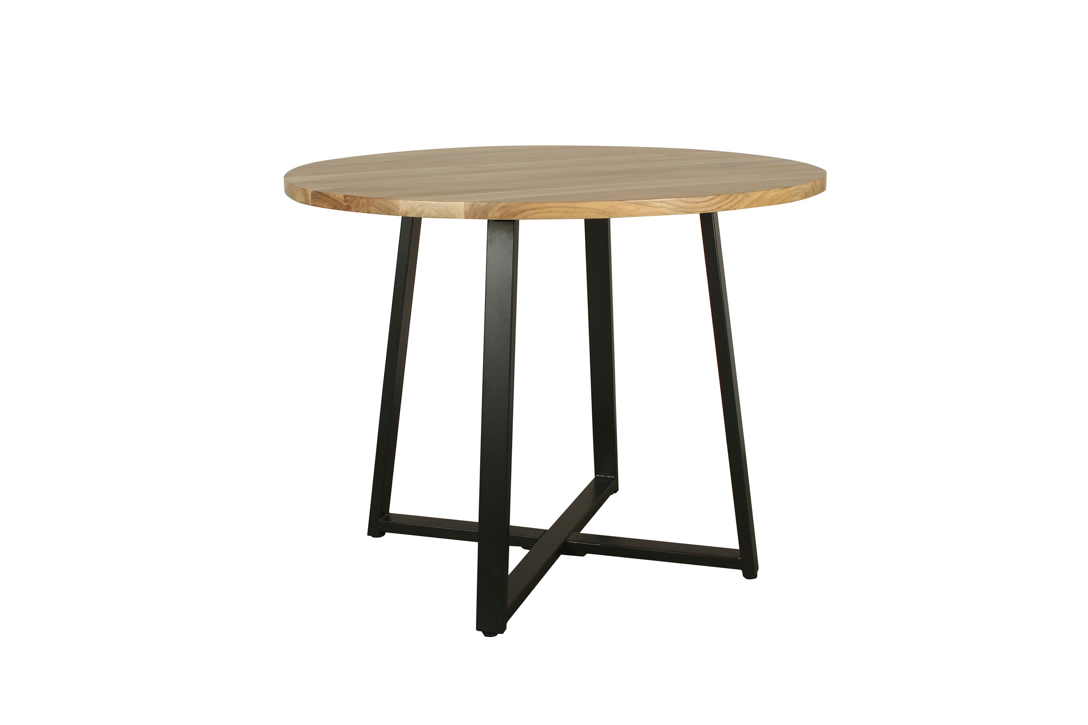 byLIVING Tisch ARROW, Durchmesser 100 cm, Massivholz Akazie natur, rund - Bild 1