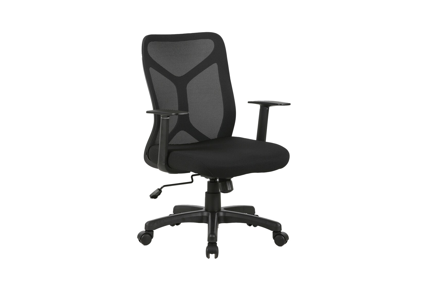 byLIVING Bürostuhl BONE, Bezug in schwarz, Gestell schwarz, Wippmechanik
