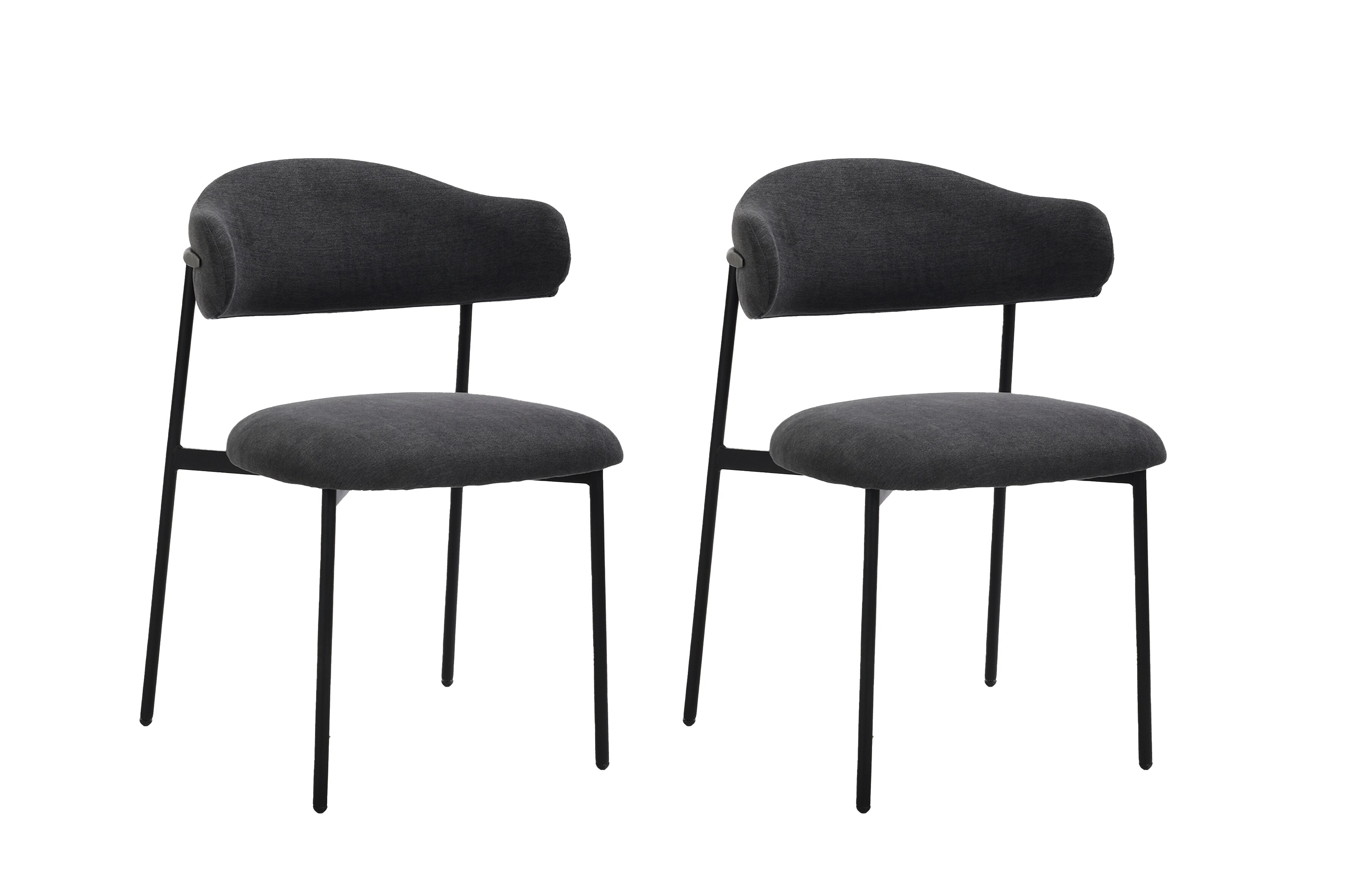 byLIVING Stuhl JERSEY, Breite 58 cm, dunkelgrau - Bild 1