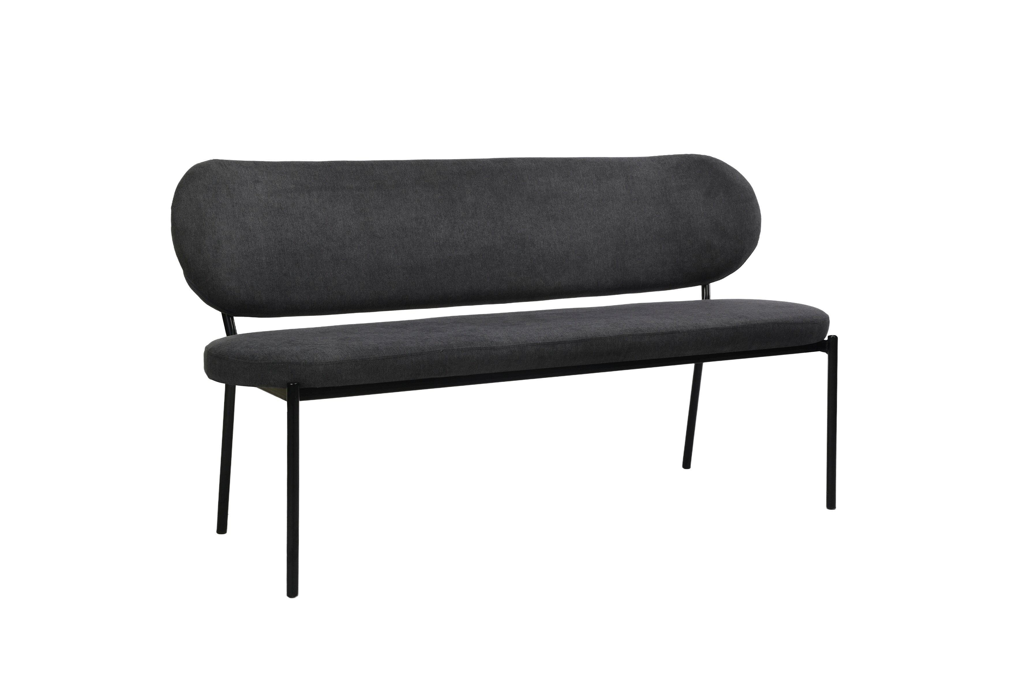 byLIVING Bank JERSEY, Breite 160 cm, dunkelgrau - Bild 1