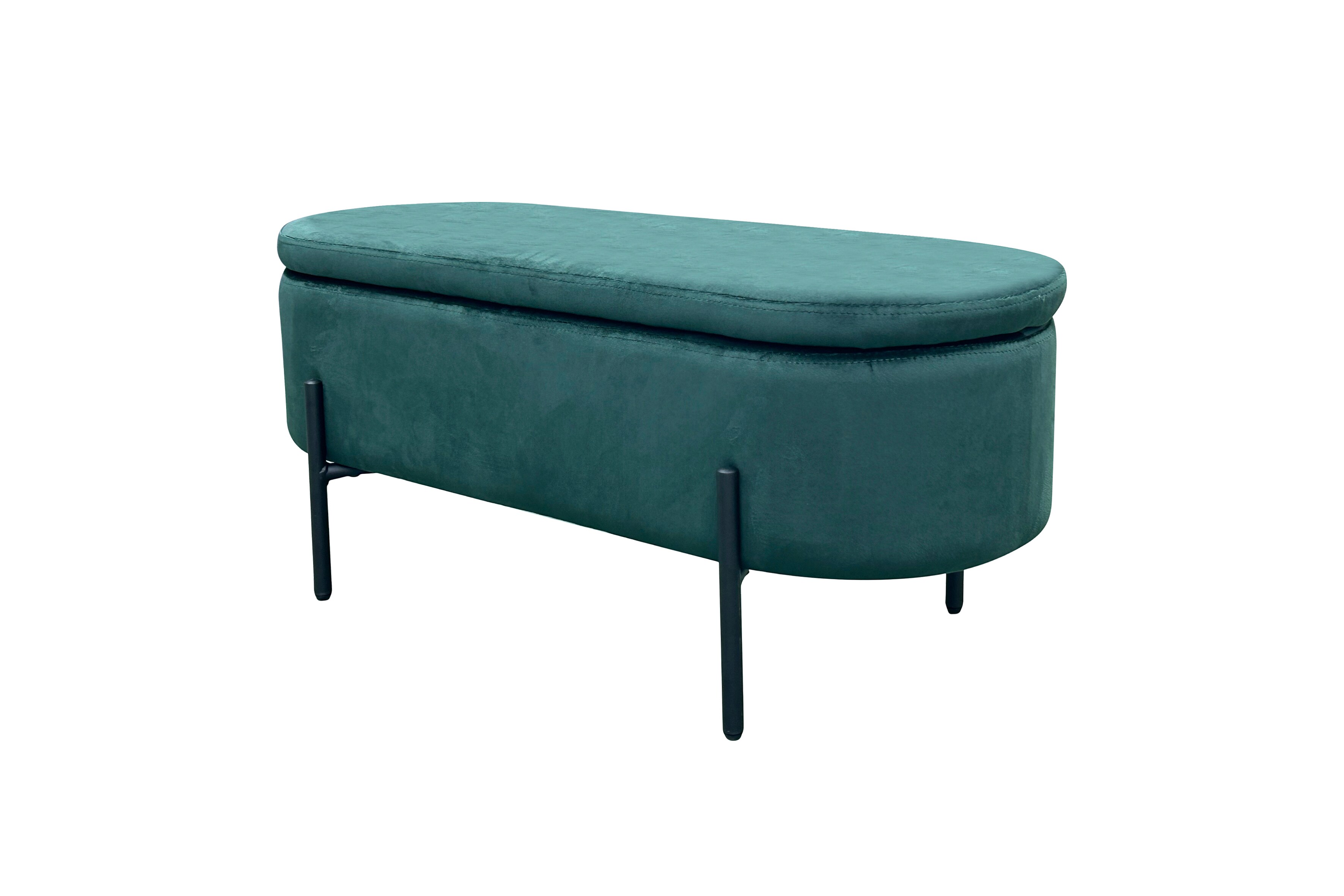 byLIVING Bank NOVA, Breite 95 cm, dunkelgr&uuml;n - Bild 1