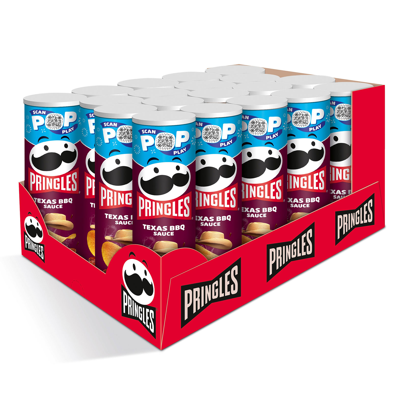 Pringles Texas BBQ 165g, 19er Pack - Bild 1