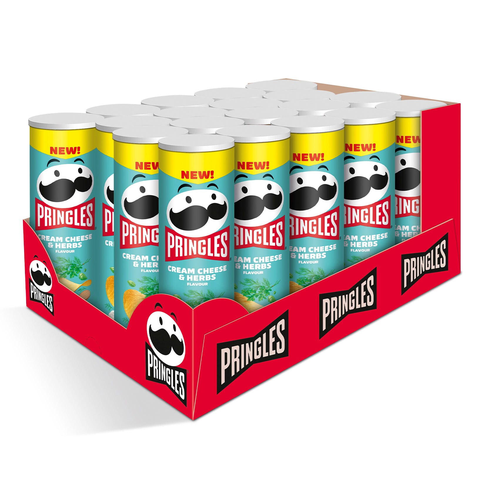 Pringles Cream Cheese & Herbs 165 g, 19er Pack - Bild 1