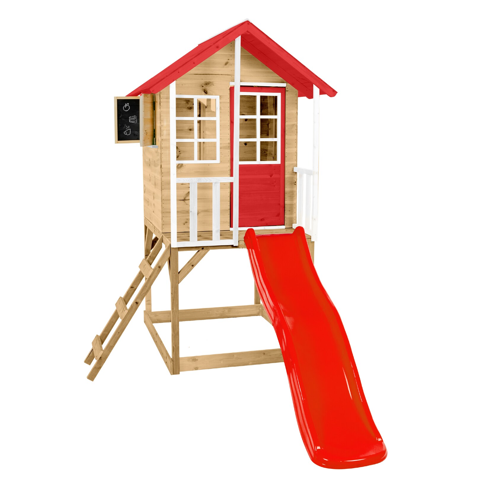 Zwerkules Spielhaus Lolla 1 inkl. Rutsche 270x148x224cm