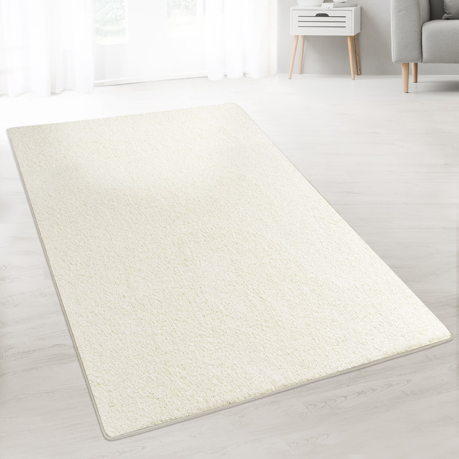 Karat homeliving Shaggy-Teppich auf Maß Barcelona Creme 171