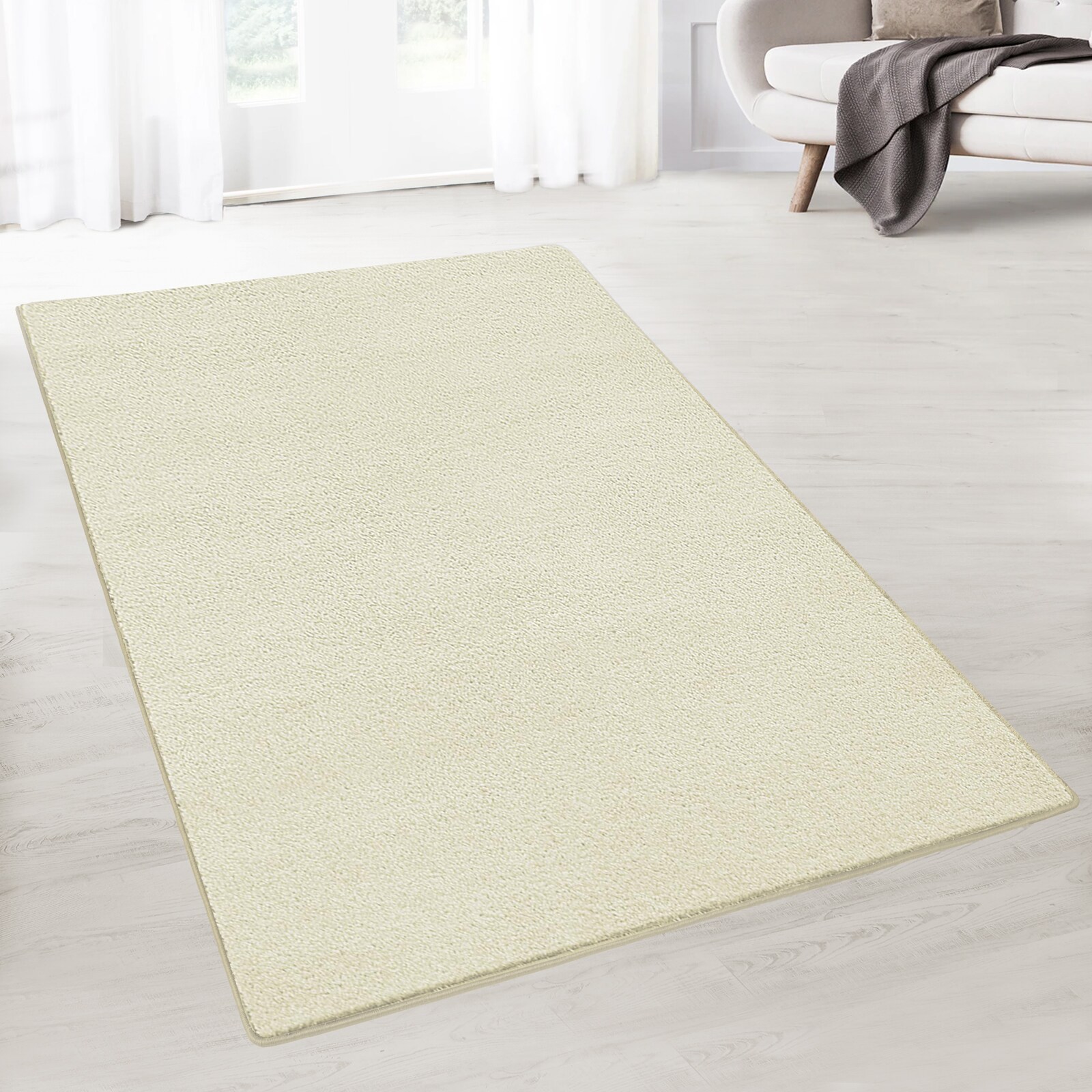 karathomeliving Teppich-Läufer auf Maß Dynasty Creme
