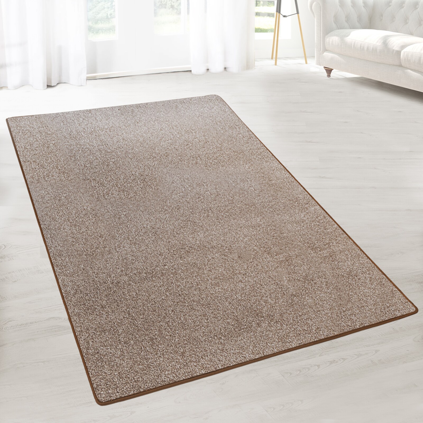 Karat Teppich-L&auml;ufer auf Ma&szlig; | Lyon | 94 Braun-Meliert - Bild 1