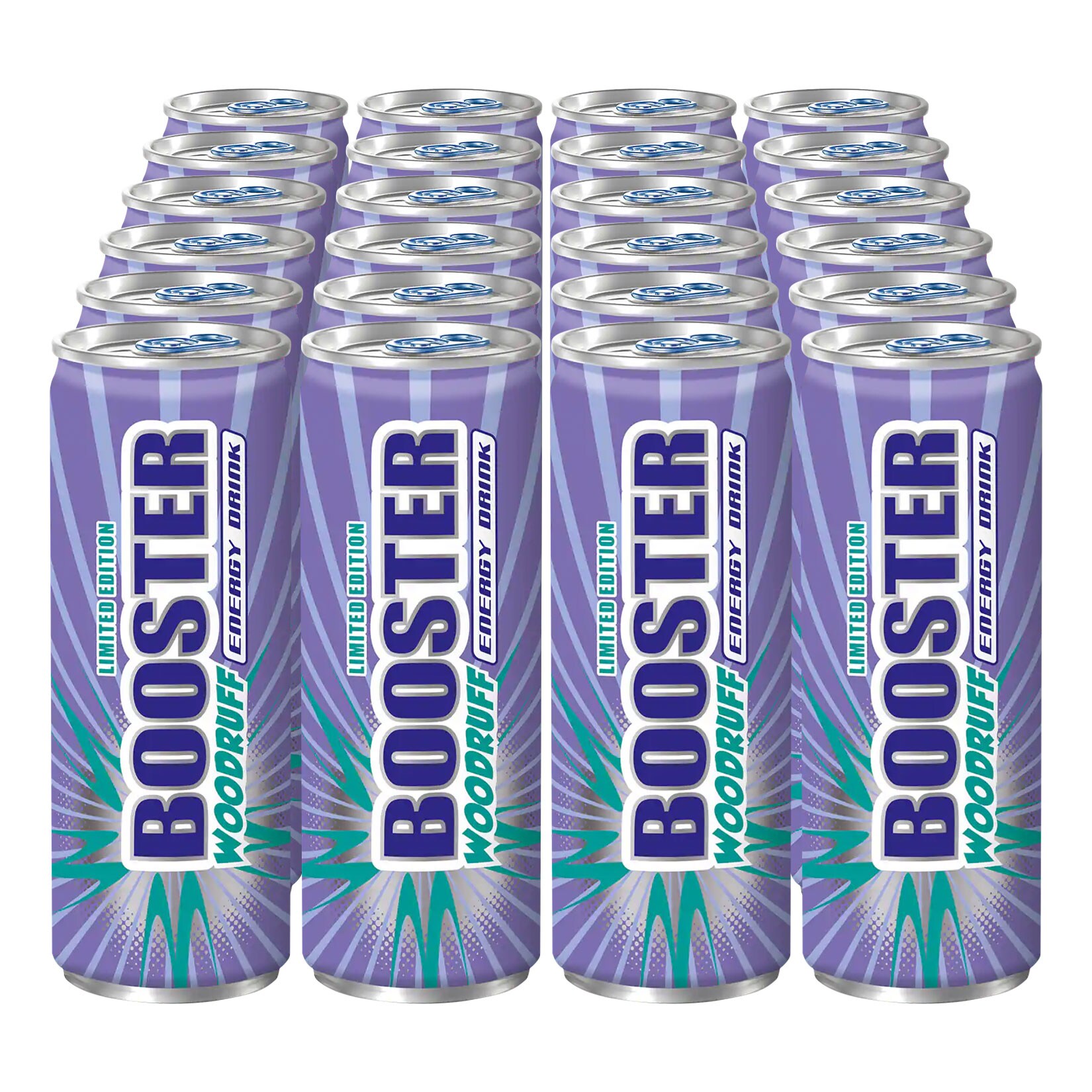 Booster Energy Drink Waldmeister 0,33 Liter Dose, 24er Pack | 04044703014120