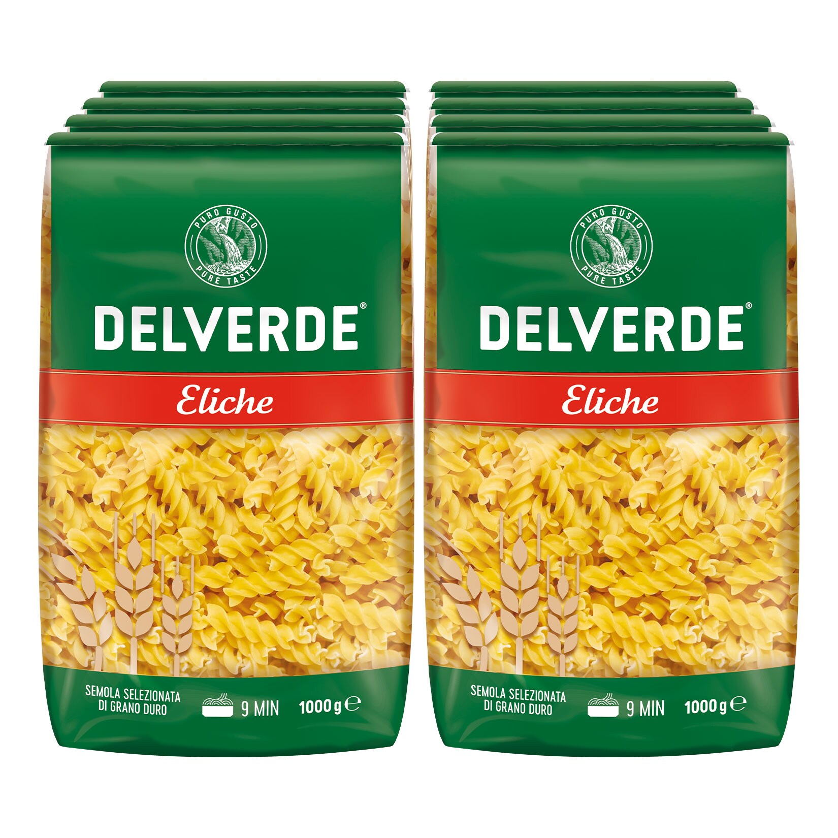 Delverde Eliche 1 kg, 8er Pack - Bild 1