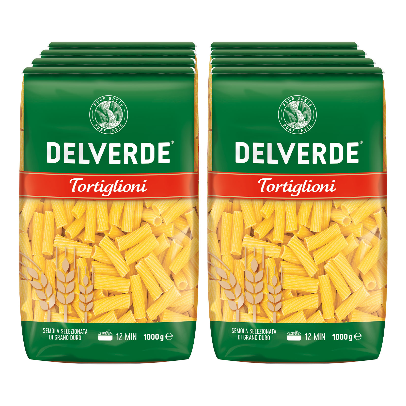 Delverde Tortiglioni 1 kg, 8er Pack - Bild 1
