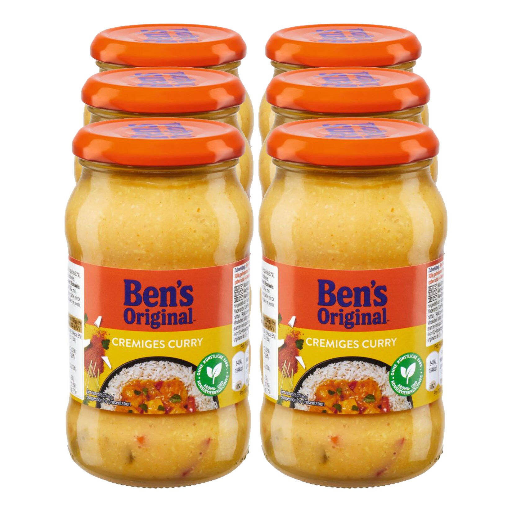 Ben`s Original  Sauce Cremiges Curry  400 g, 6er Pack - Bild 1