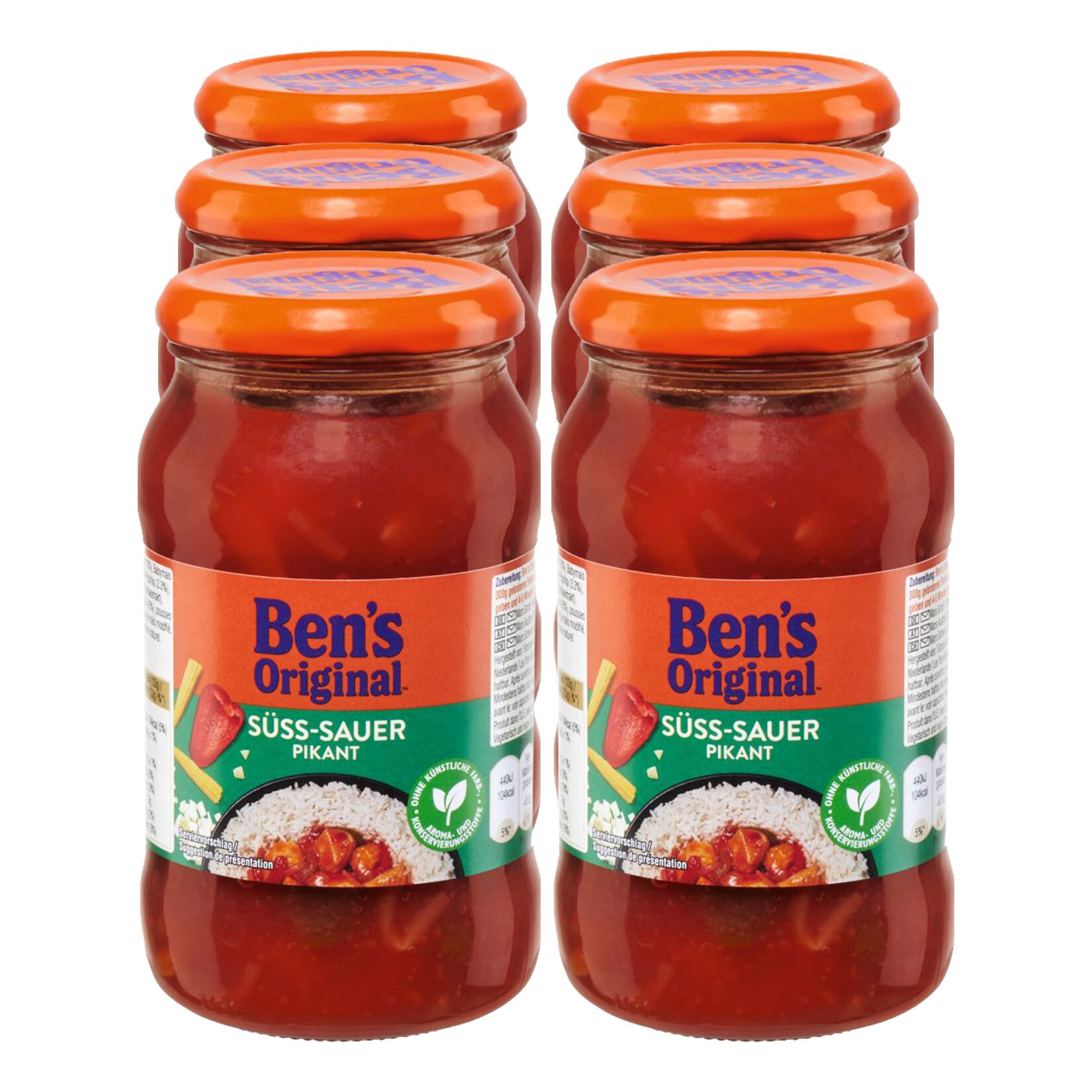 Ben`s Original S&uuml;&szlig;-Sauer Sauce Pikant  400 g, 6er Pack - Bild 1