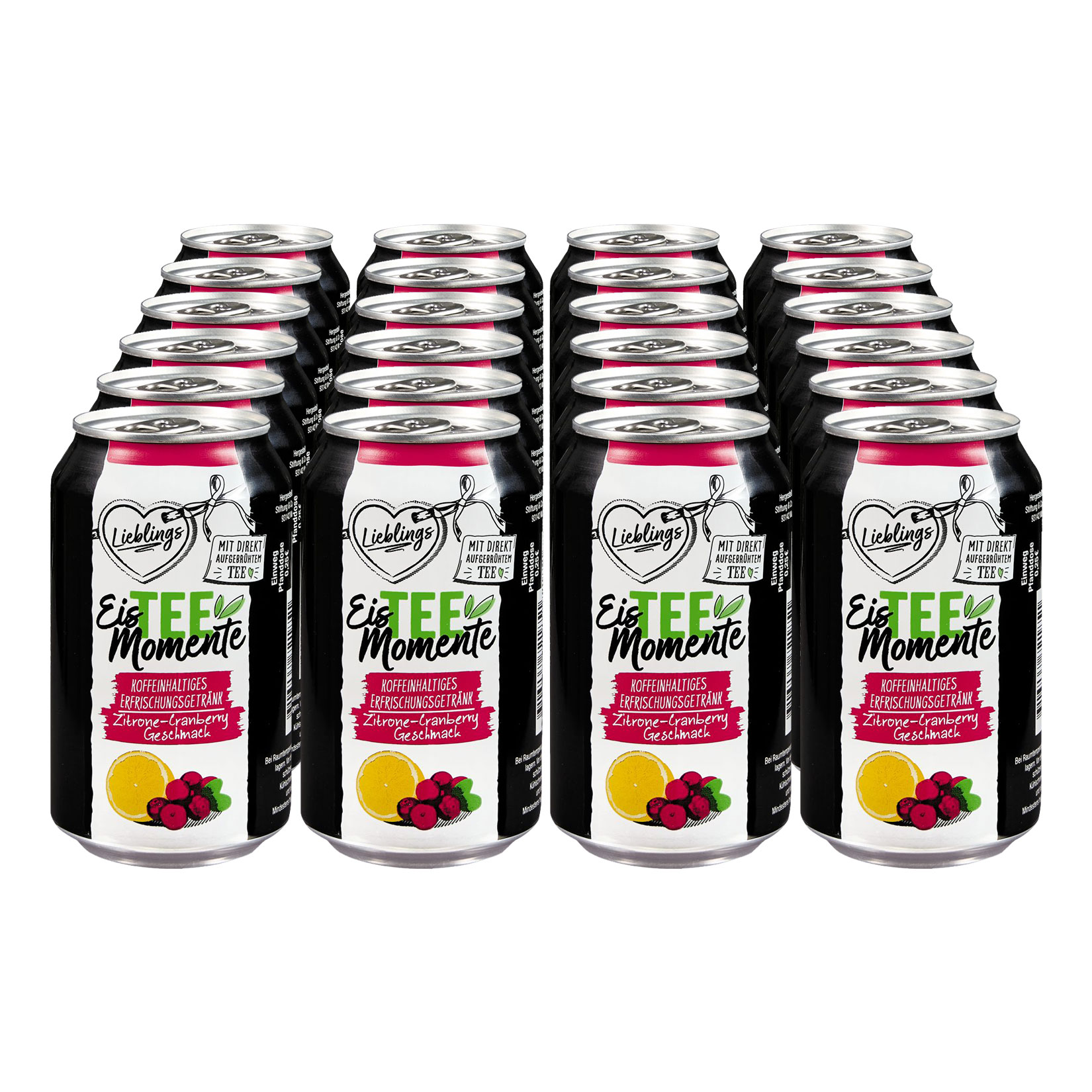 Lieblings Eistee Zitrone-Cranberry 0,33 Liter, 24er Pack - Bild 1