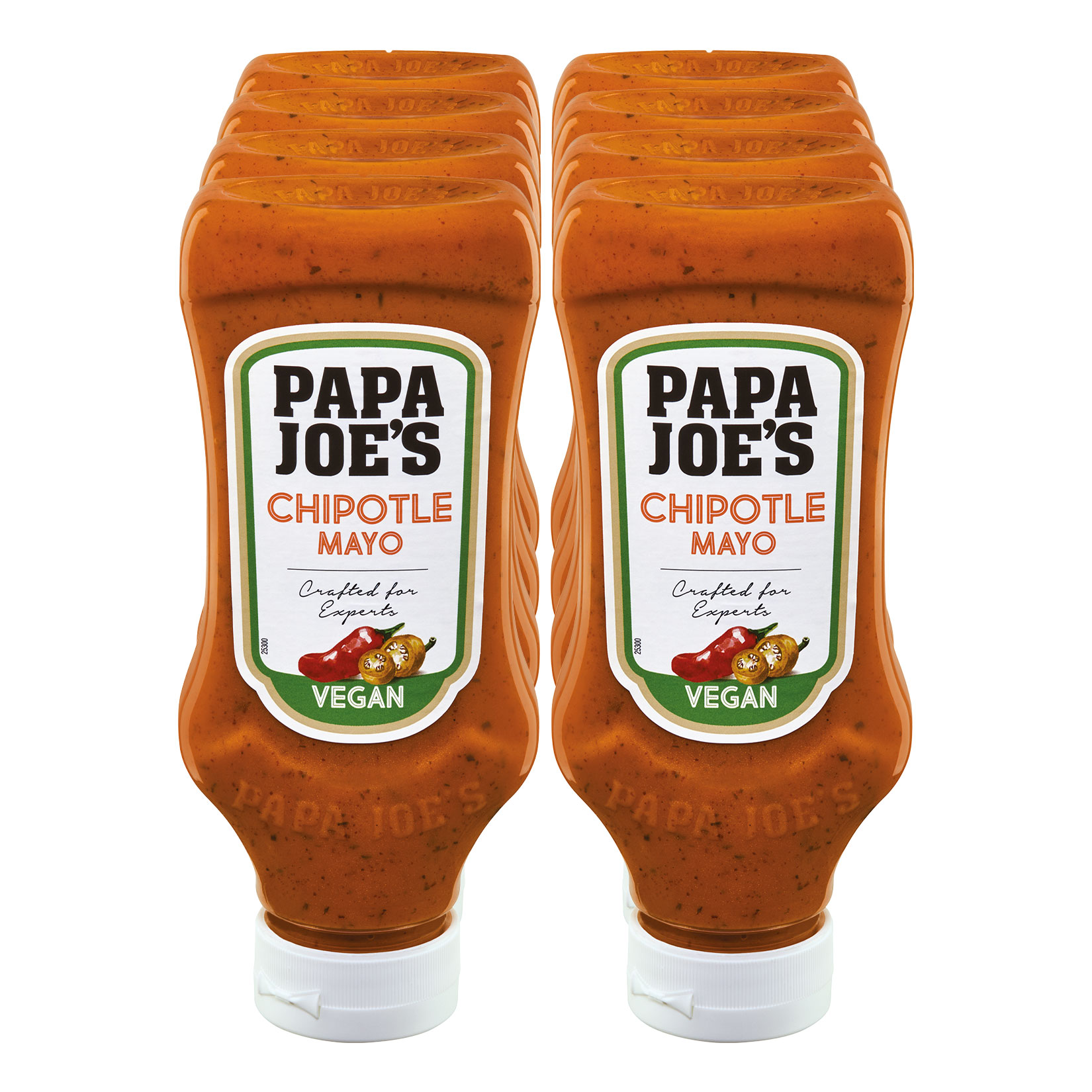 Papa Joe's Vegane Chipotle Mayonnaise 300 ml, 8er Pack - Bild 1