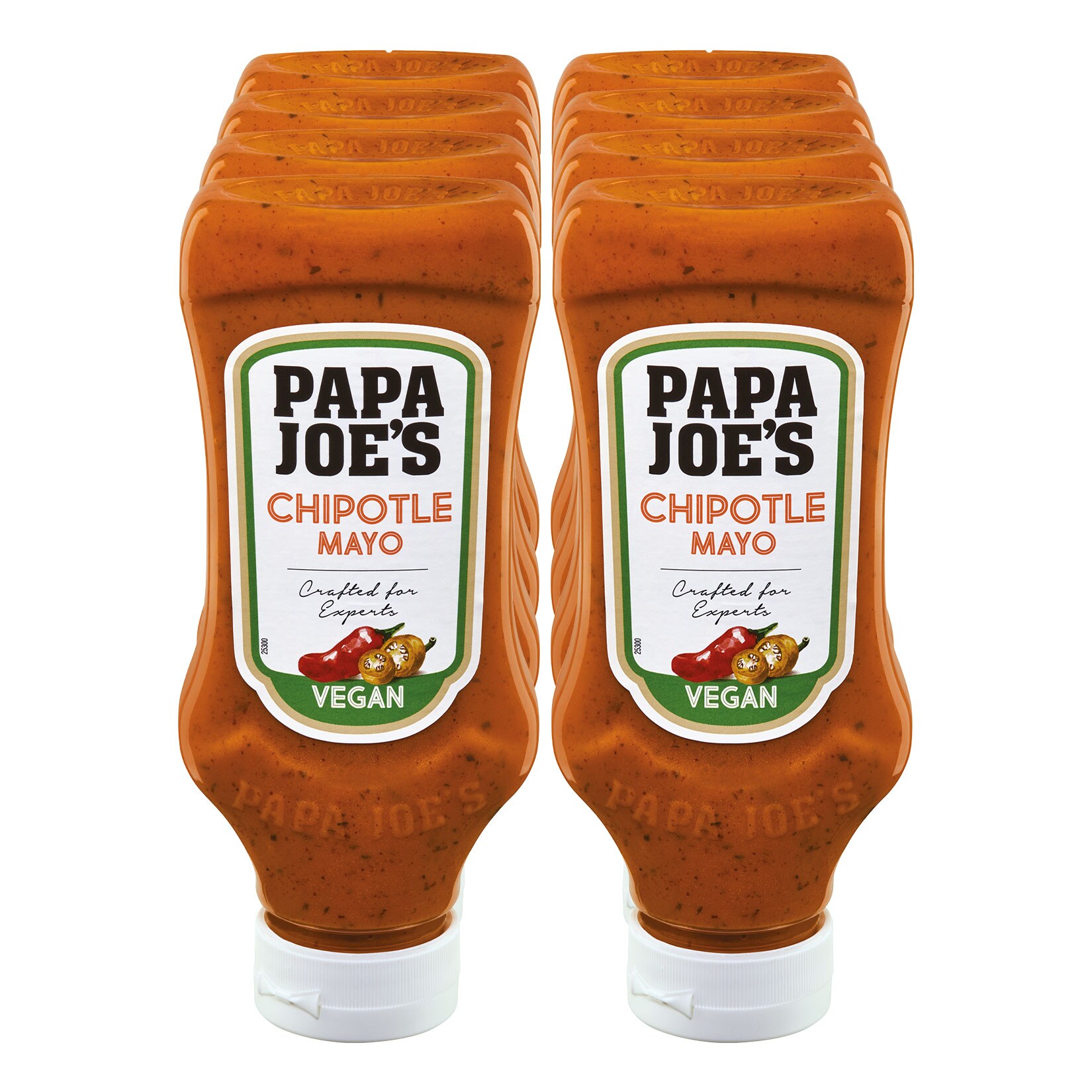Papa Joe's Vegane Chipotle Mayonnaise 300 ml, 8er Pack
