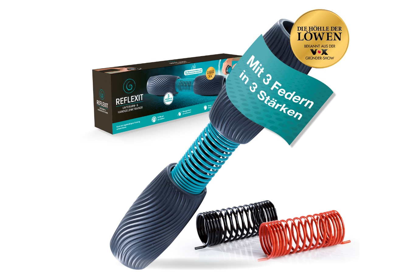 Reflexit Handgelenk- & Unterarmtrainer anthrazit - Bild 1