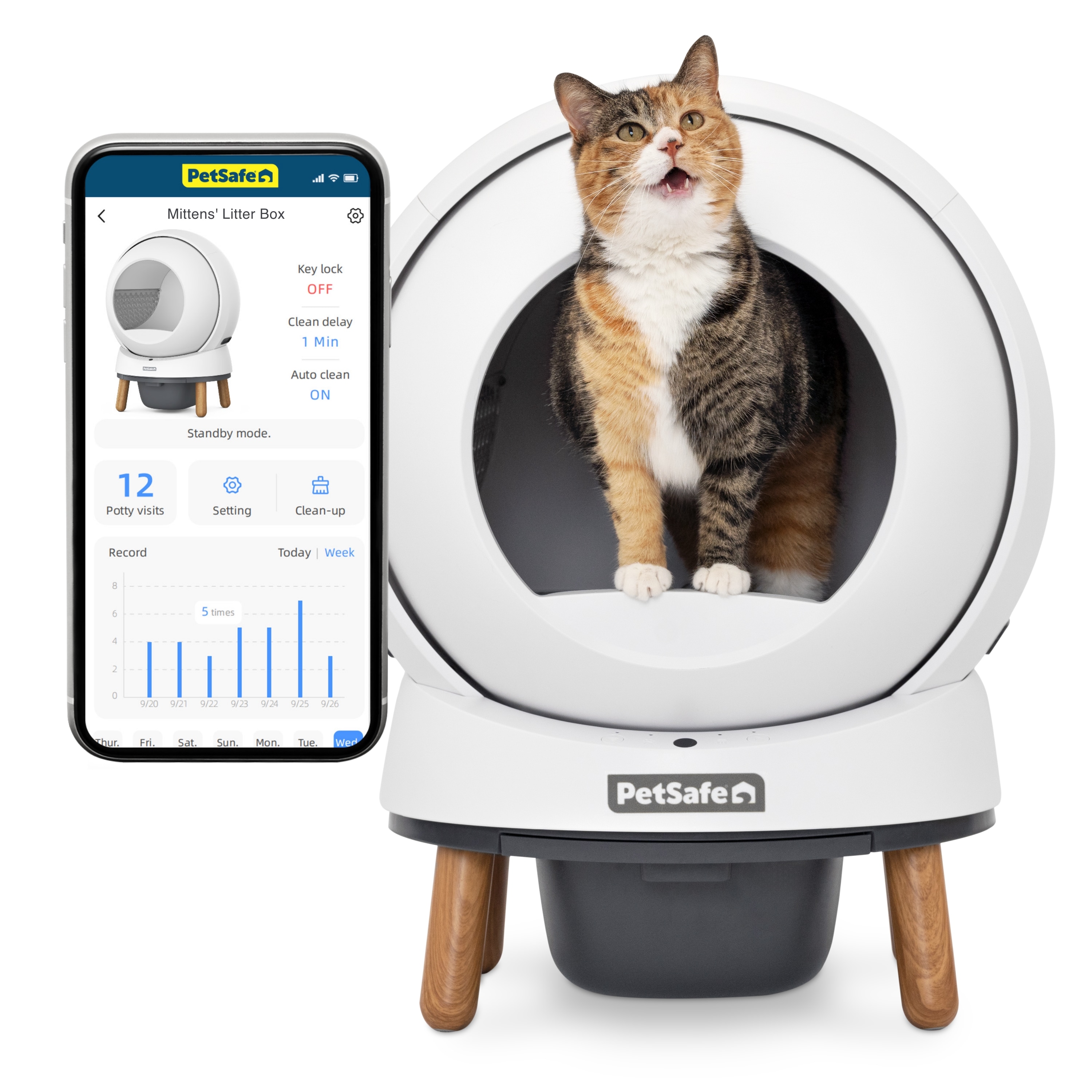 PetSafe ScoopFree SmartSpin Selbstreinigende Katzentoilette - Bild 1