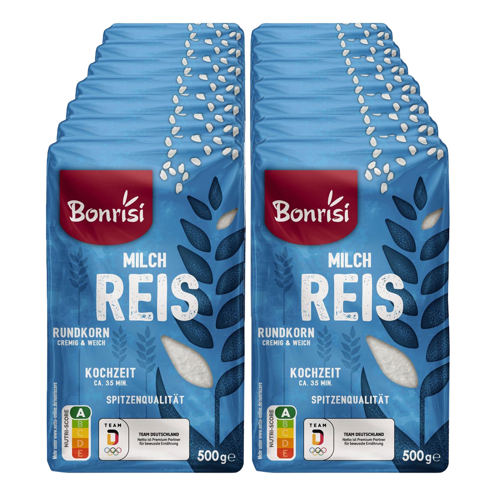 Bonrisi Milchreis 500g, 14er Pack - Bild 1