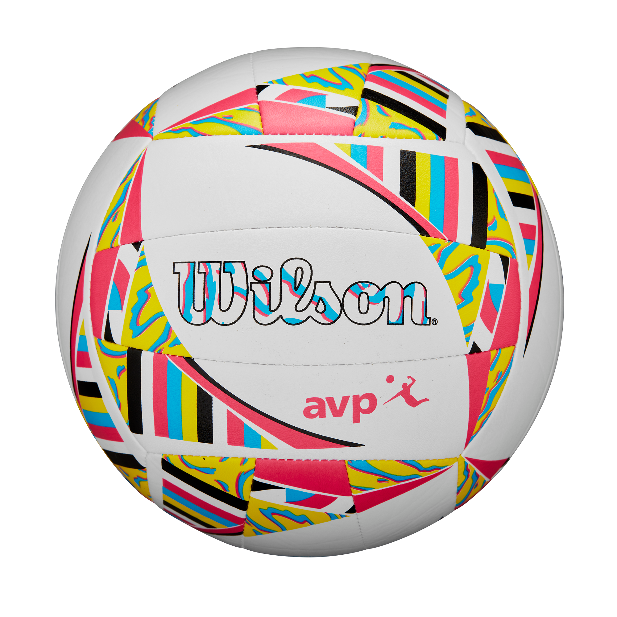Wilson Volleyb&auml;lle AVP MOVEMENT White/Pink/Yellow - Bild 1
