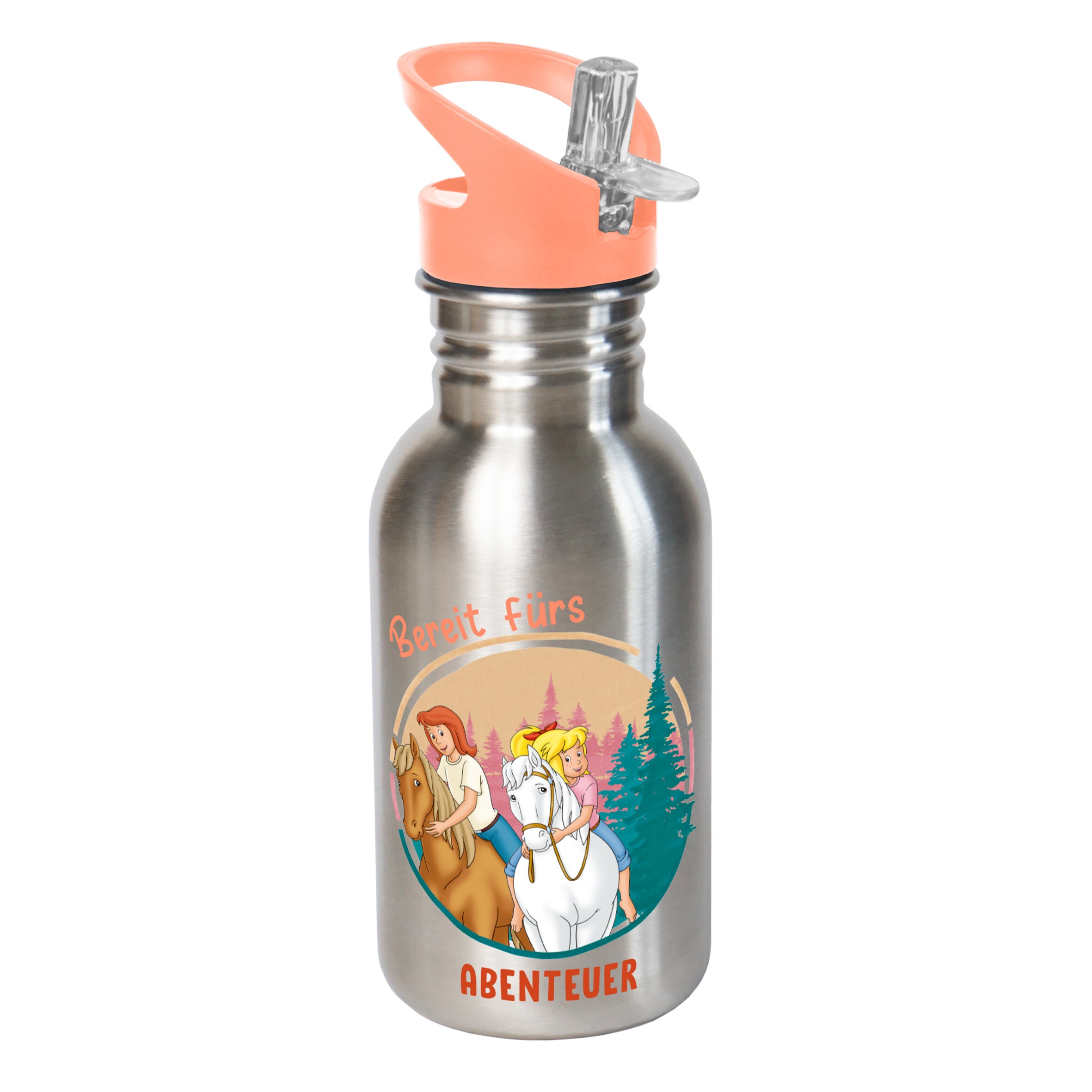 Trinkflasche 500ml Edelstahl  - Bibi & Tina - Bild 1