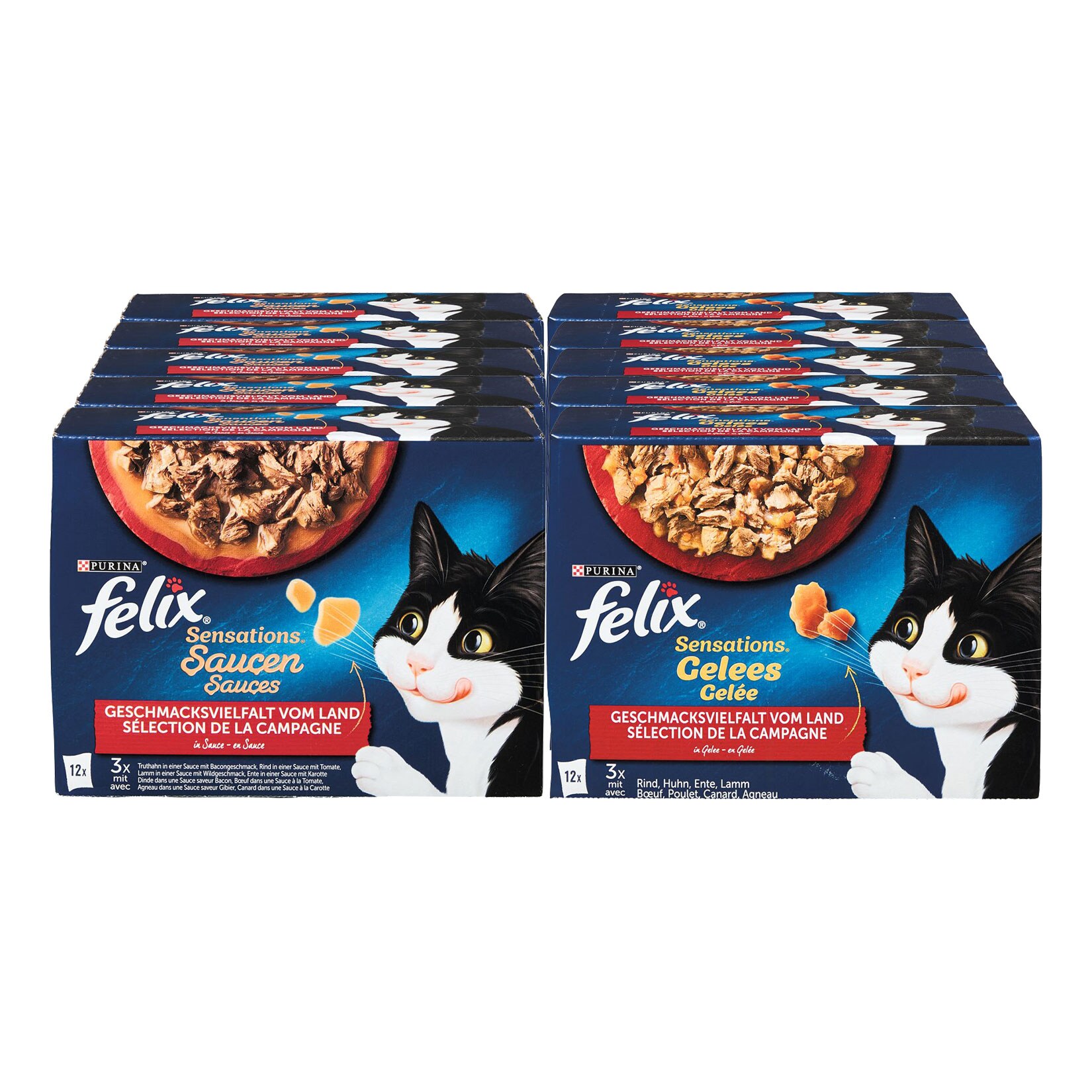 Felix Sensations Mixtray 12 x 85g, 10er Pack - Bild 1