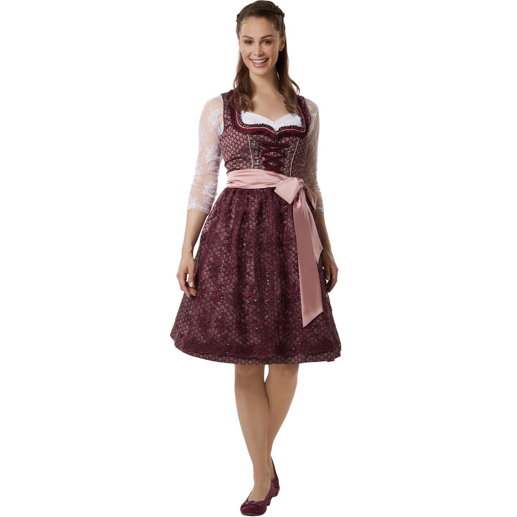 tectake® Frauenkostüm Midi-Dirndl Liah | 04061173277084