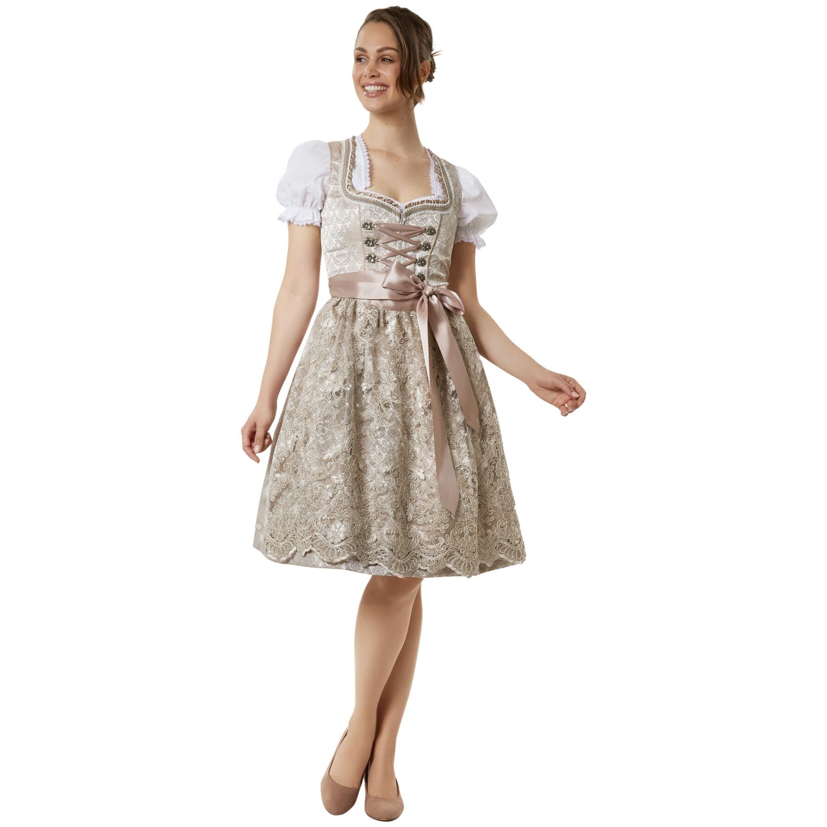 tectake® Frauenkostüm Midi-Dirndl Ella | 04061173281517