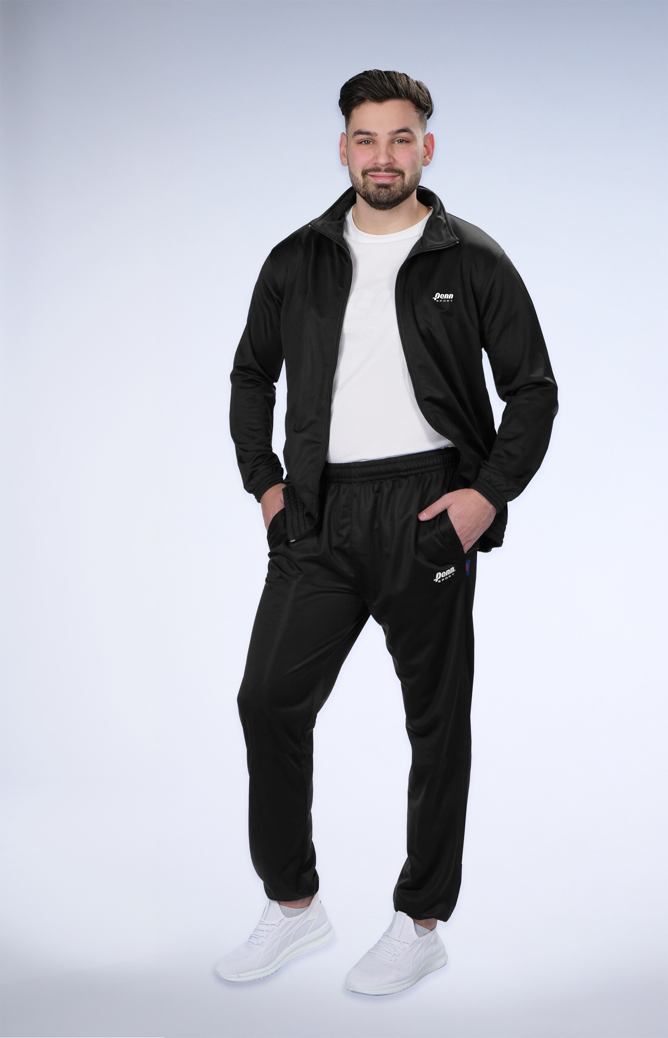 Herren Trainigsanzug Brand Penn SPORT - Schwarz Gr. M - Bild 1
