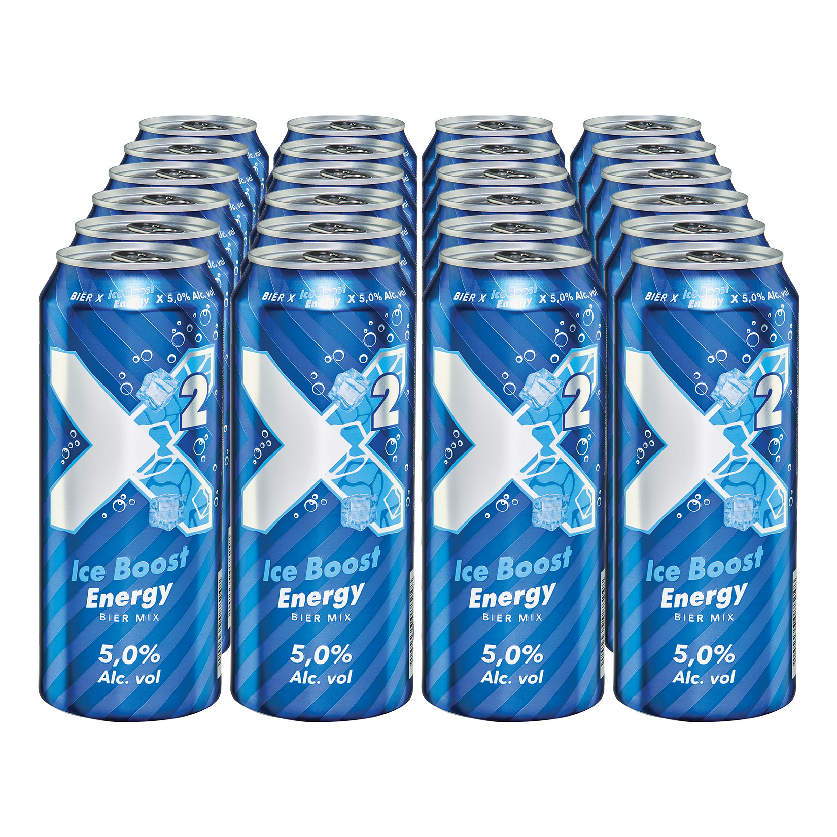 X2 Energy 5,0% Vol 0,5 Liter Dose, 24er Pack - Bild 1
