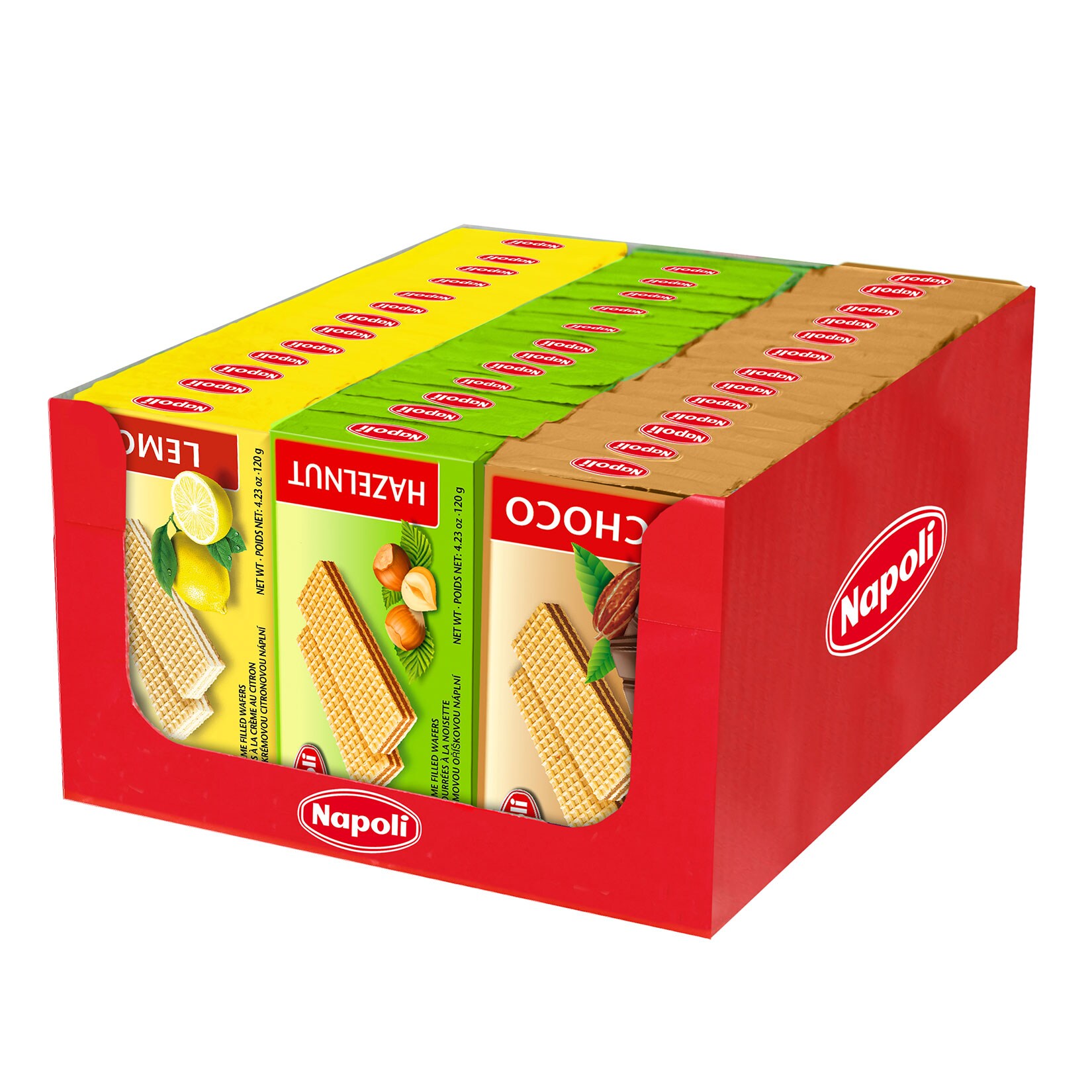 Napoli Schnittenblock-Mix in verschiedene Sorten120 g, 39er Pack - Bild 1