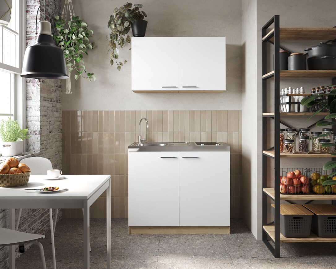 Respekta Merle Küchenmöbel- Set 4 – versch. Ausführungen – weiß | 04262421977880