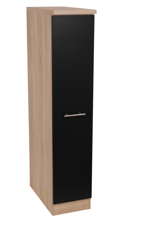 Respekta Auszugschrank ca. 30 cm mit Arbeitsplattenabdeckung – versch. Ausführungen -schwarz | 04262421977729