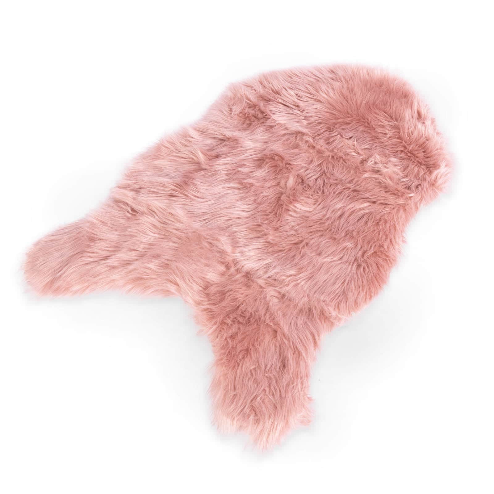 Karat homeliving Kunstfell Nelly | Flauschiges Dekofell | Rosa - Bild 1