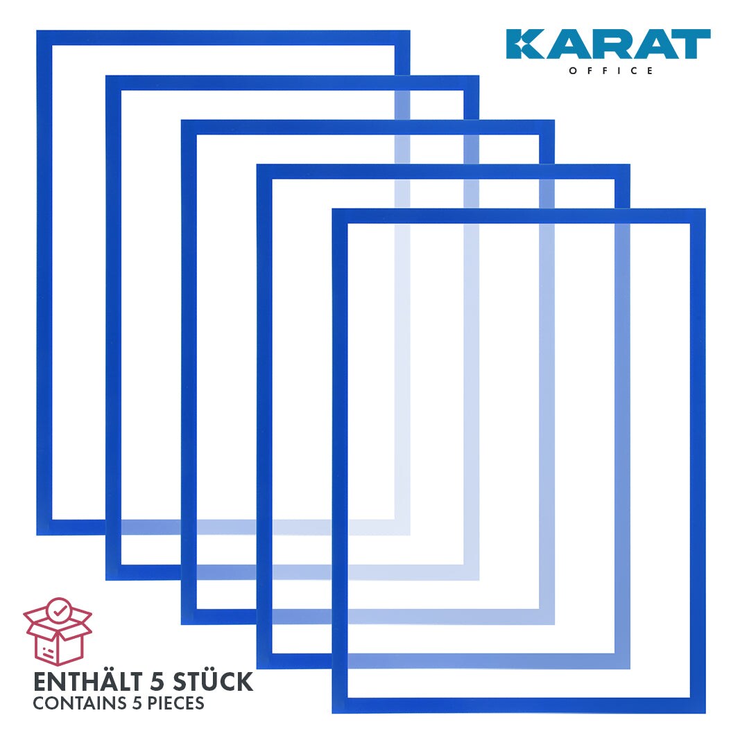 karatoffice Dokumentenhalter | Magnetisch | 5 St&uuml;ck | DINA3 - Bild 1
