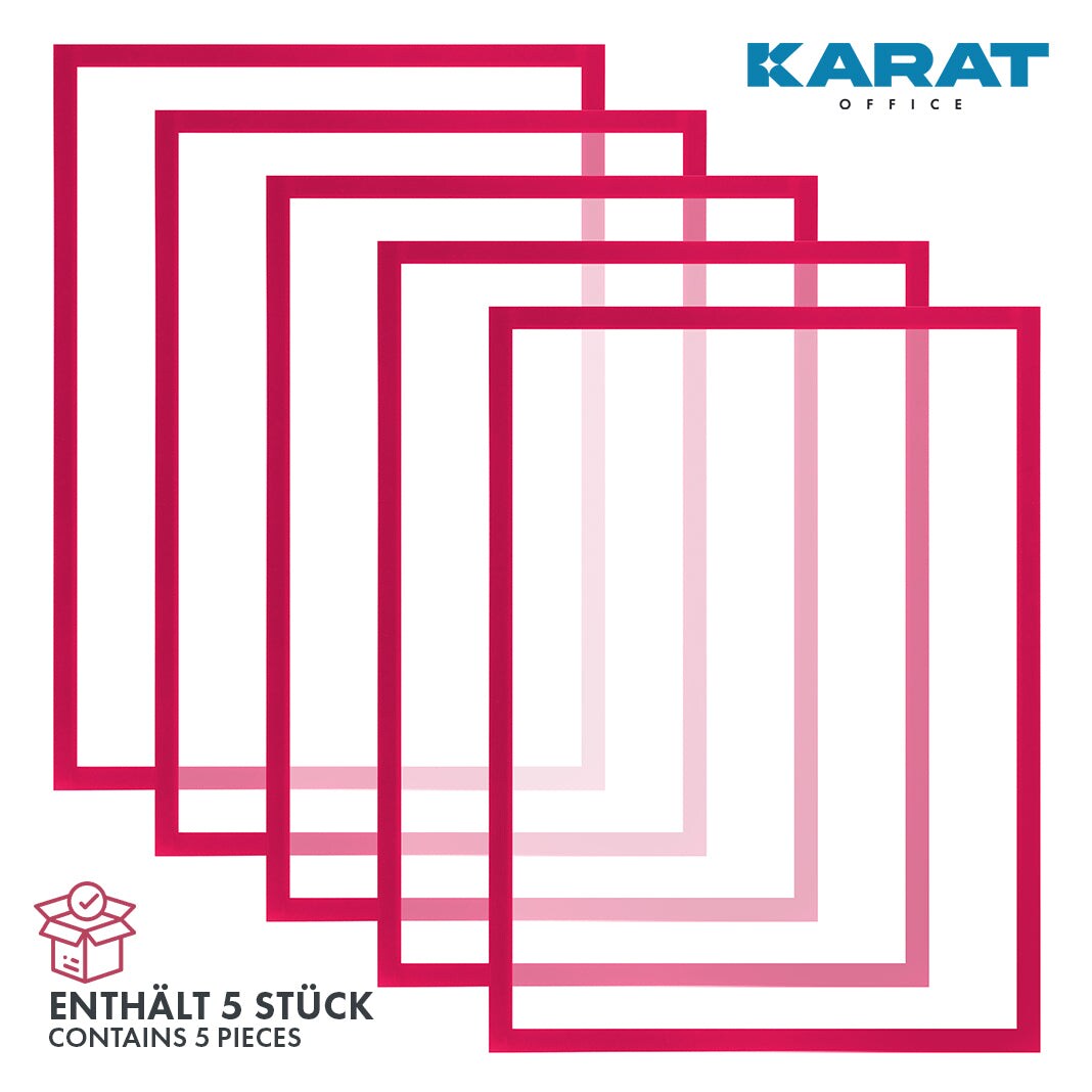 karatoffice Dokumentenhalter | Magnetisch | 5 St&uuml;ck | DINA5 - Bild 1