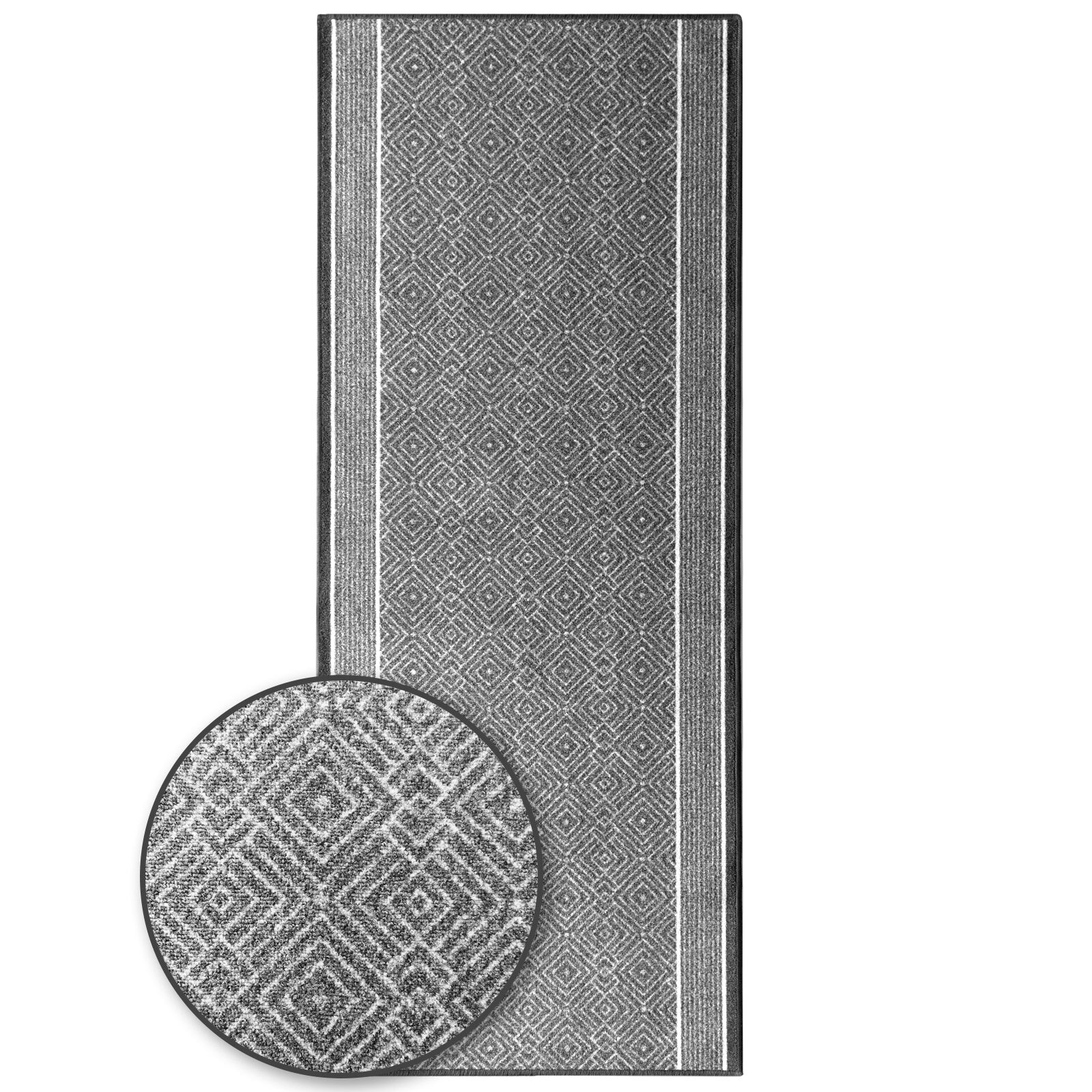 Karat homeliving Teppich-Läufer auf Maß Olymp Silber