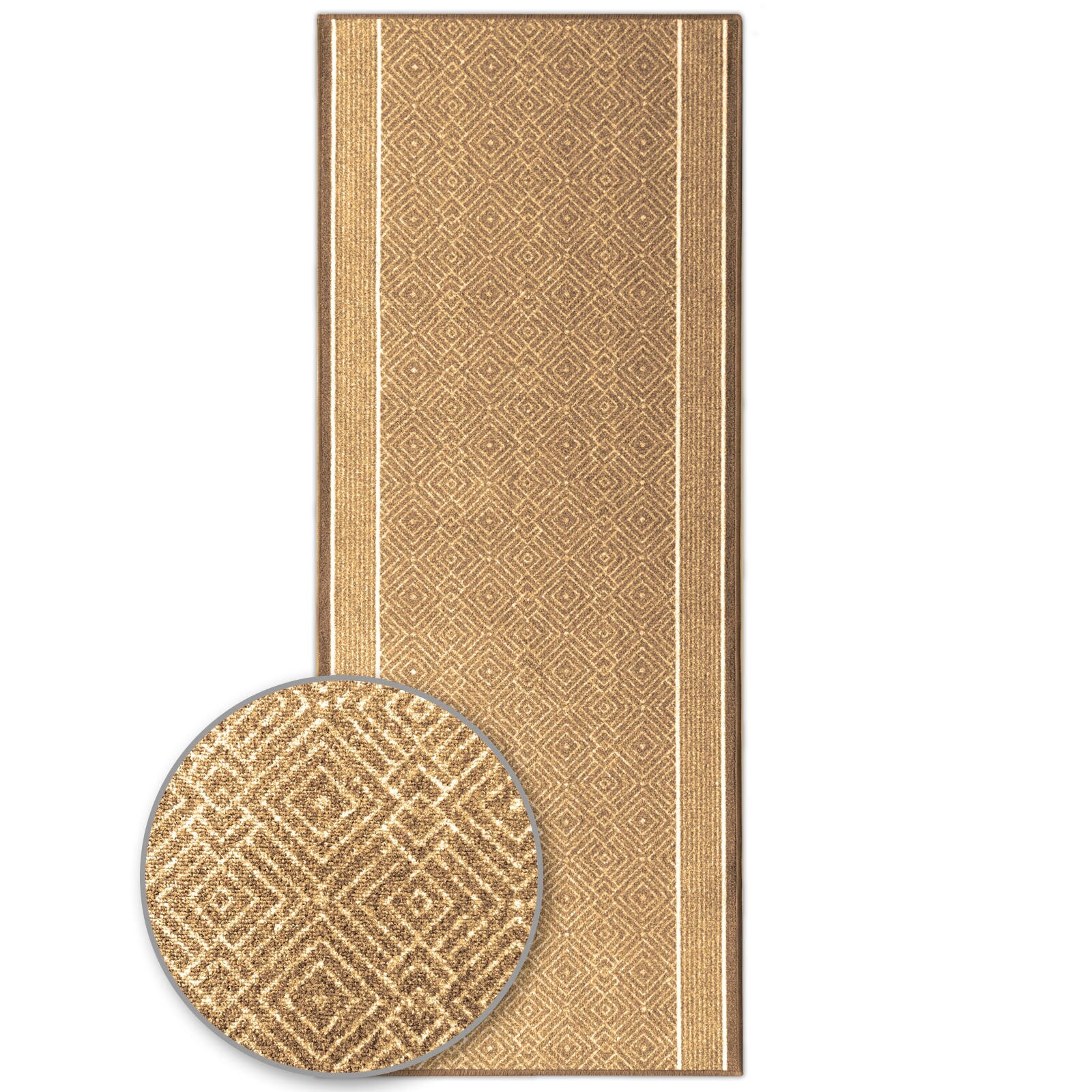 Karat homeliving Teppich-Läufer auf Maß Olymp Beige