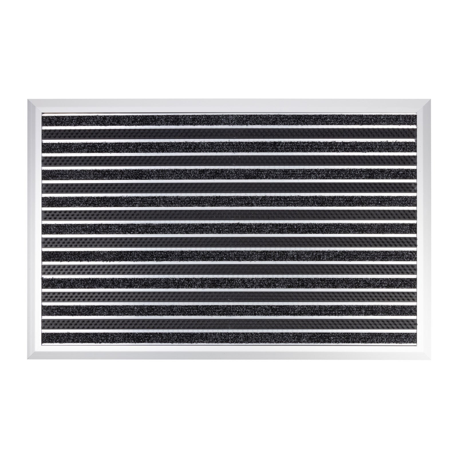 Karat Alu-Fußmatte Spectral Textilfaser-Rips + Bürsten